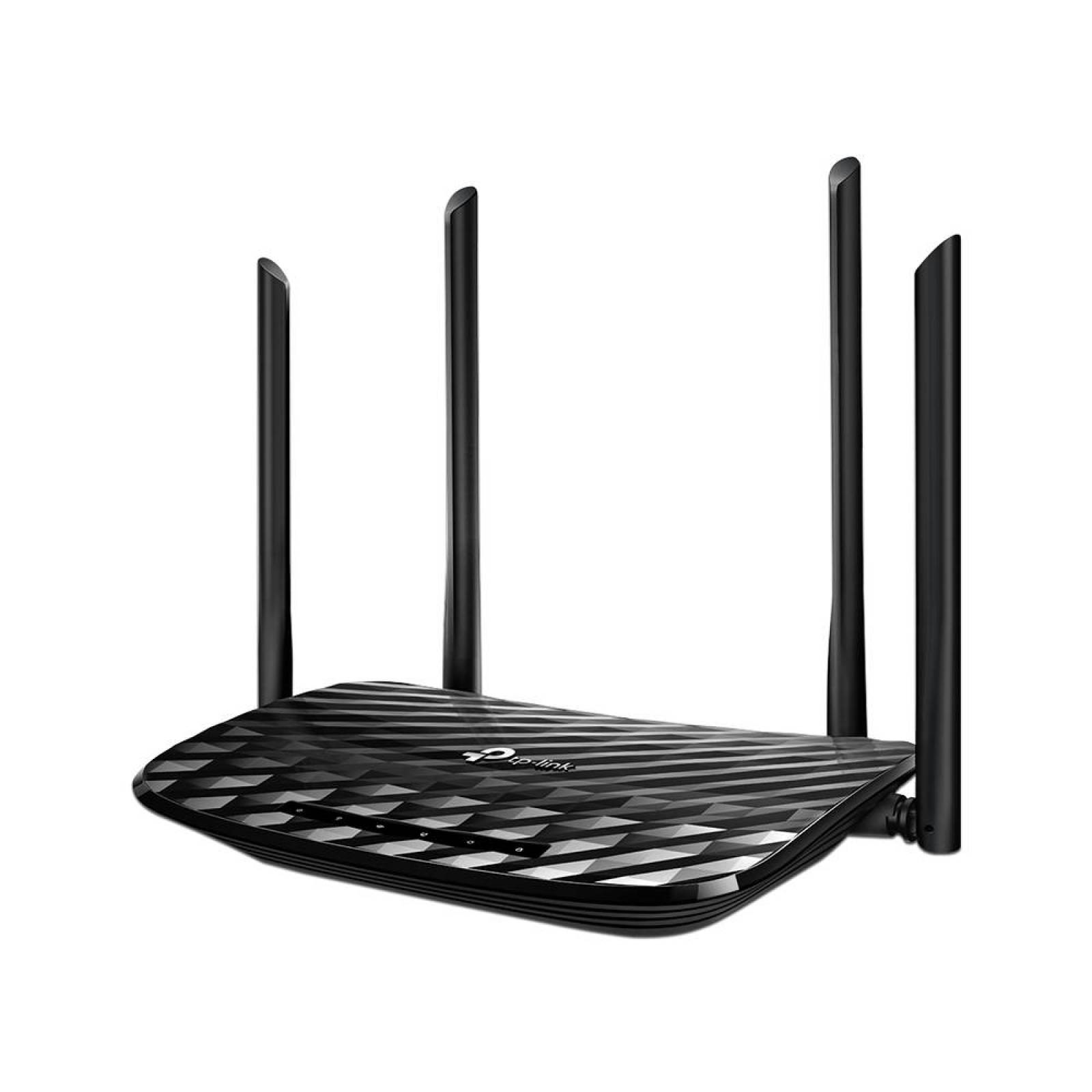 Ruteador inalÃ¡mbrico TP-Link Archer C6 Wireless AC1200 de doble banda con 4 antenas 2.4GHz y 5GHz Ethernet 10/100/1000Mbps.