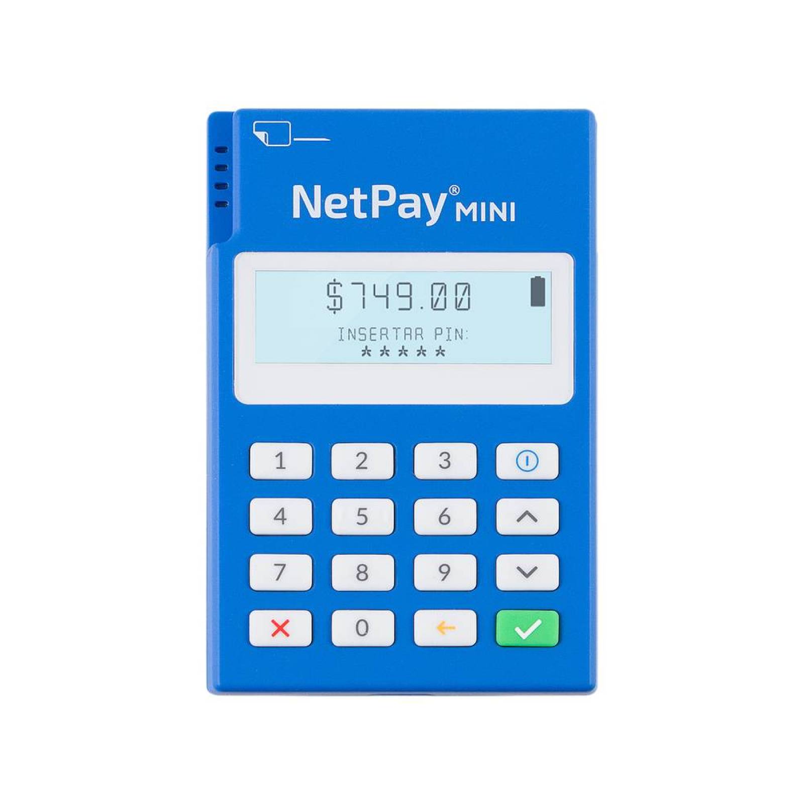 Lector de Tarjetas NetPay Mini Compatible Android iOS Color Azul