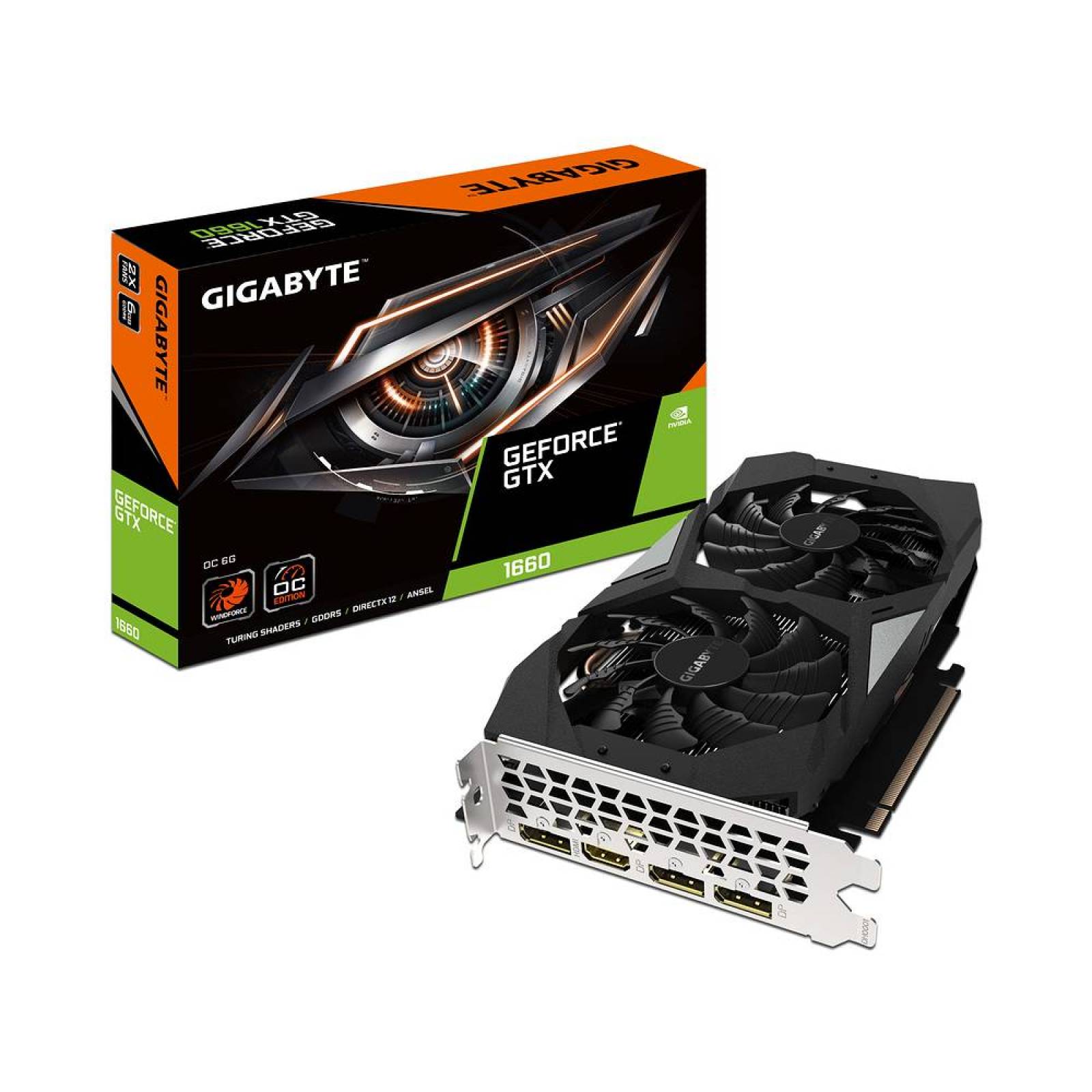 Tarjeta de Video NVIDIA GeForce GTX 1660 Gigabyte OC, 6GB
