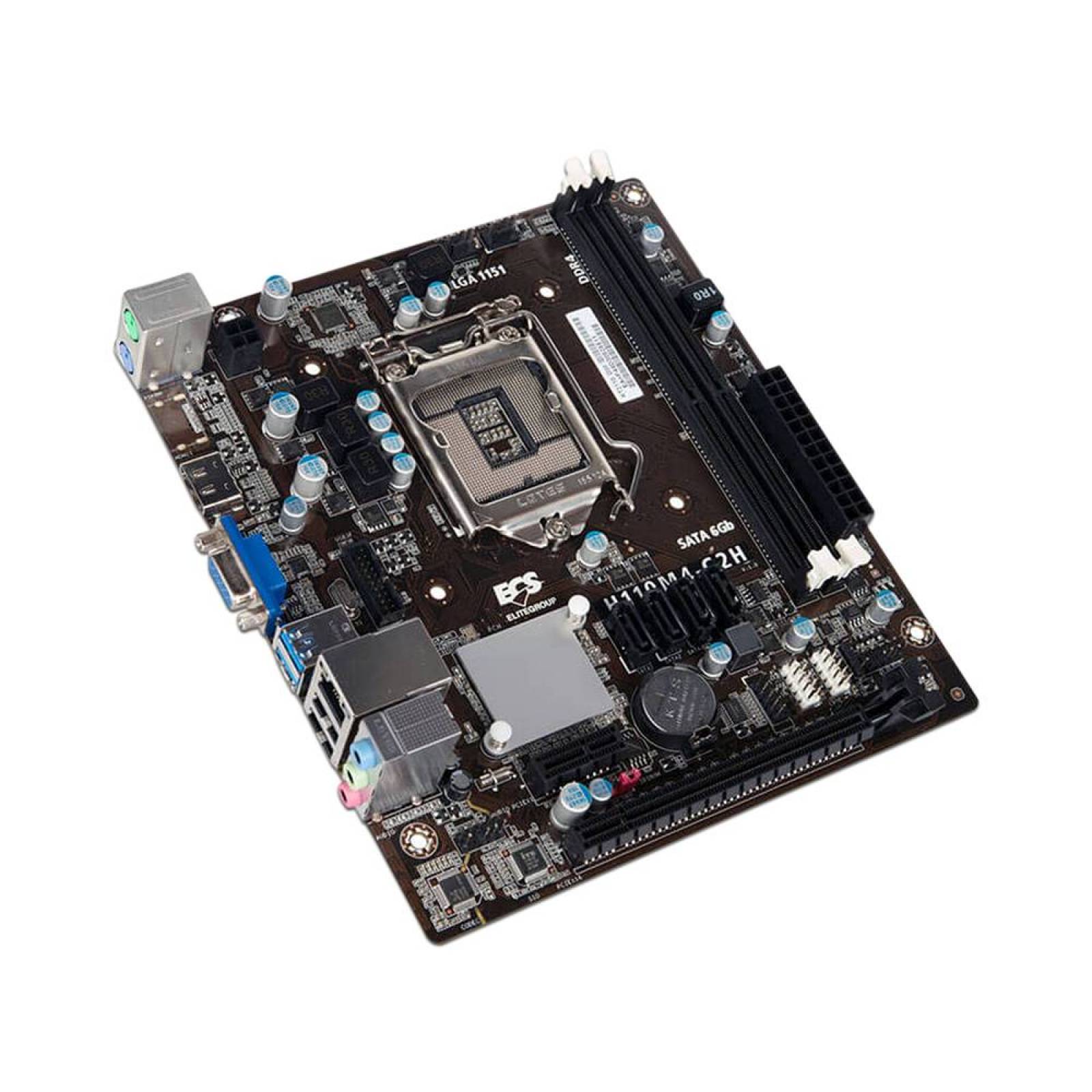 T. Madre ECS H110M4-C2H, Chipset Intel H110,Soporta: 7ª