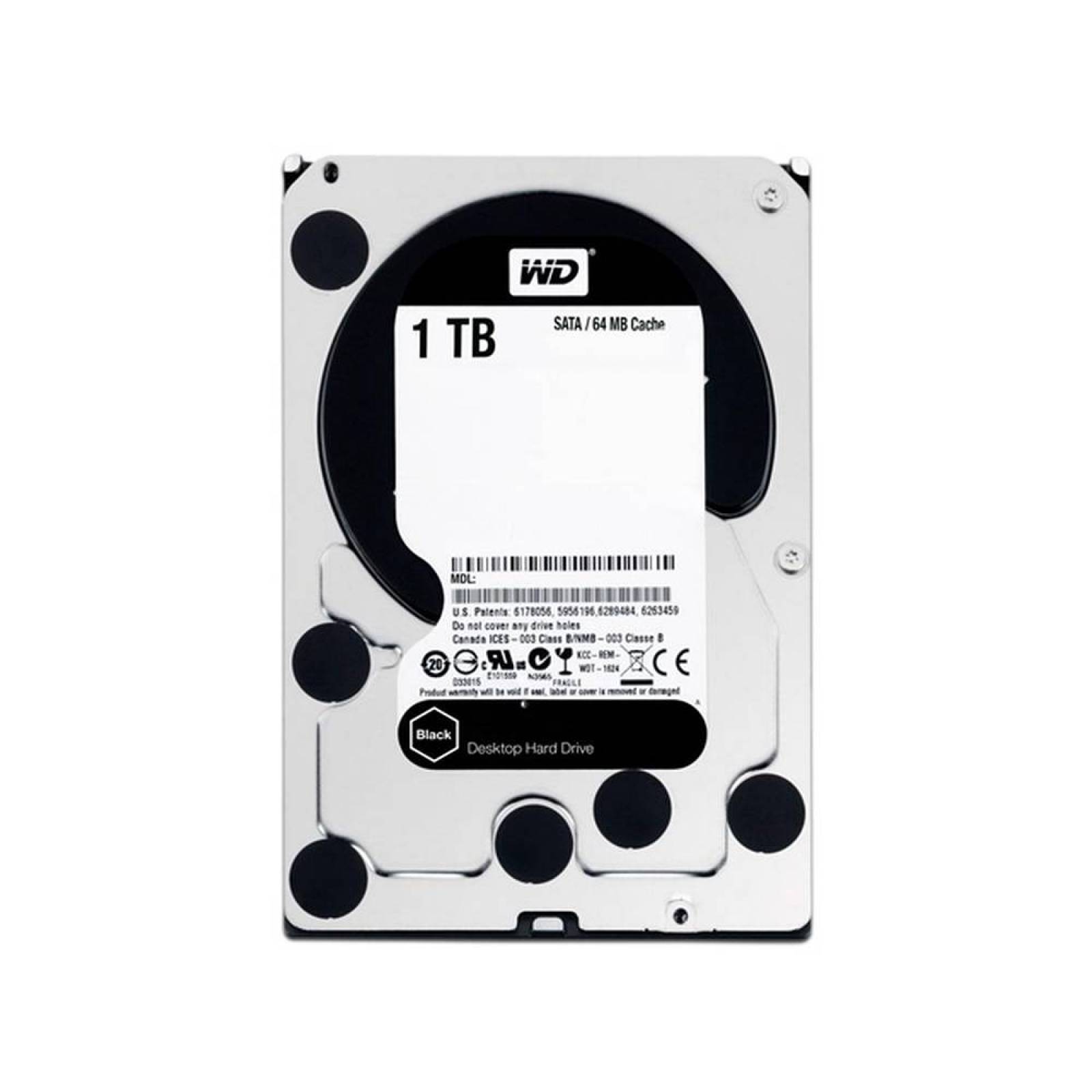 Disco Duro Western Digital de 1 TB, 64MB caché, 7200RPM