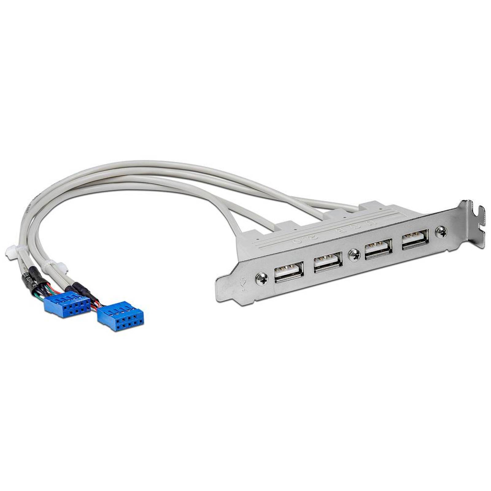 Adaptador USB tipo A de 4 puertos para Tarjeta Madre.