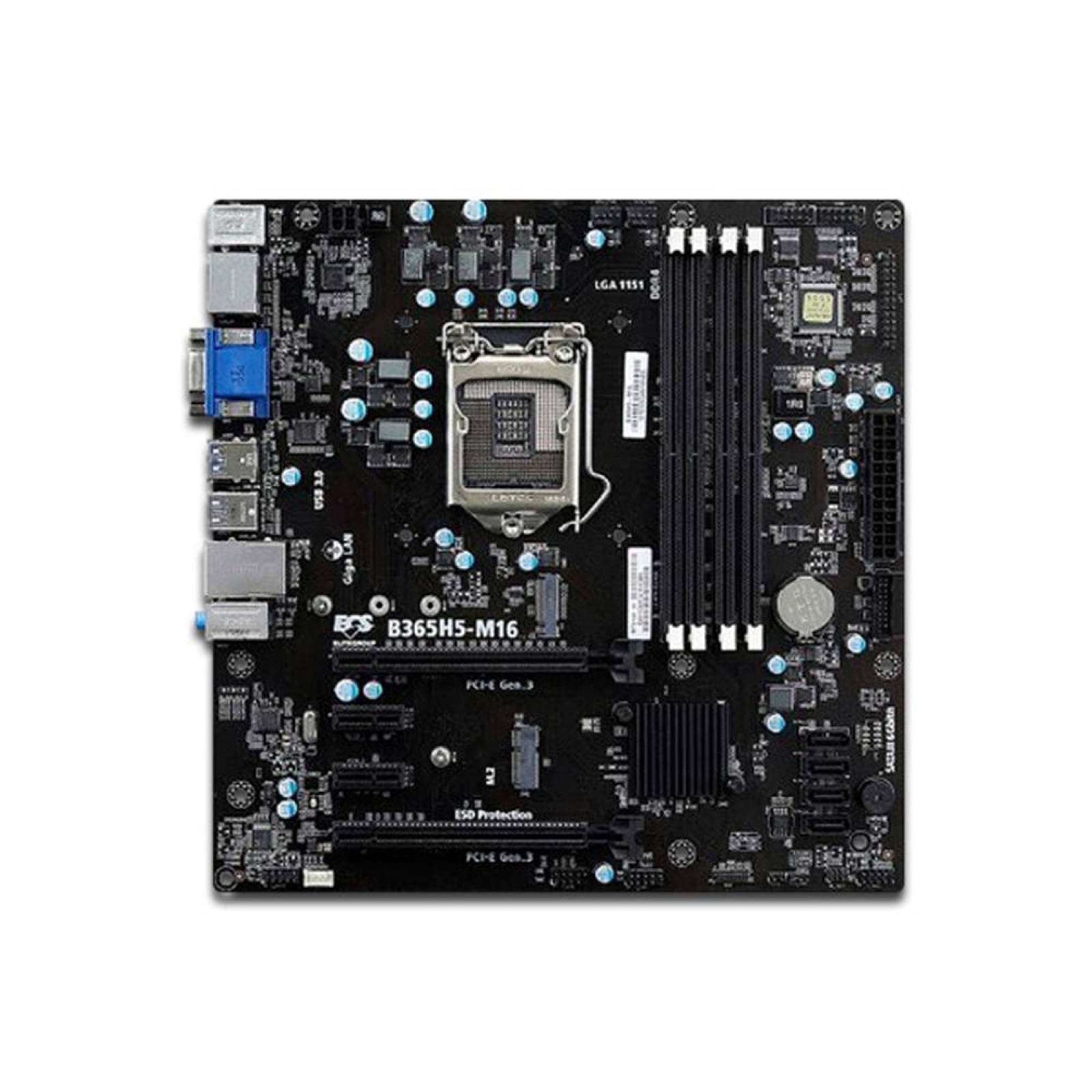 T. Madre ECS B365H5-M16, Chipset Intel B365,Soporta: Core