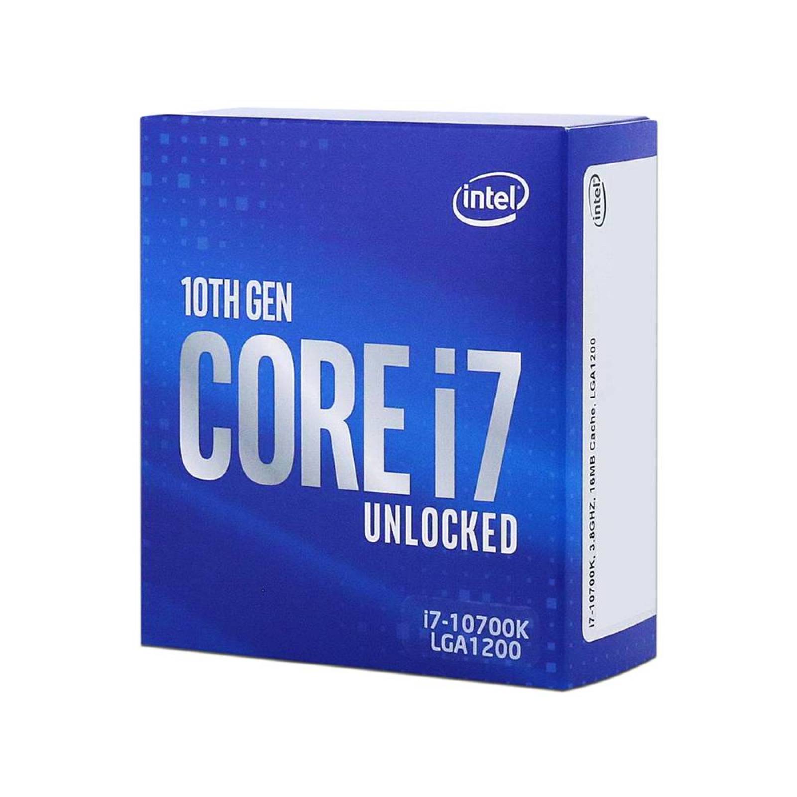 Procesador Intel Core i7-10700K de Décima Generación, 3.8