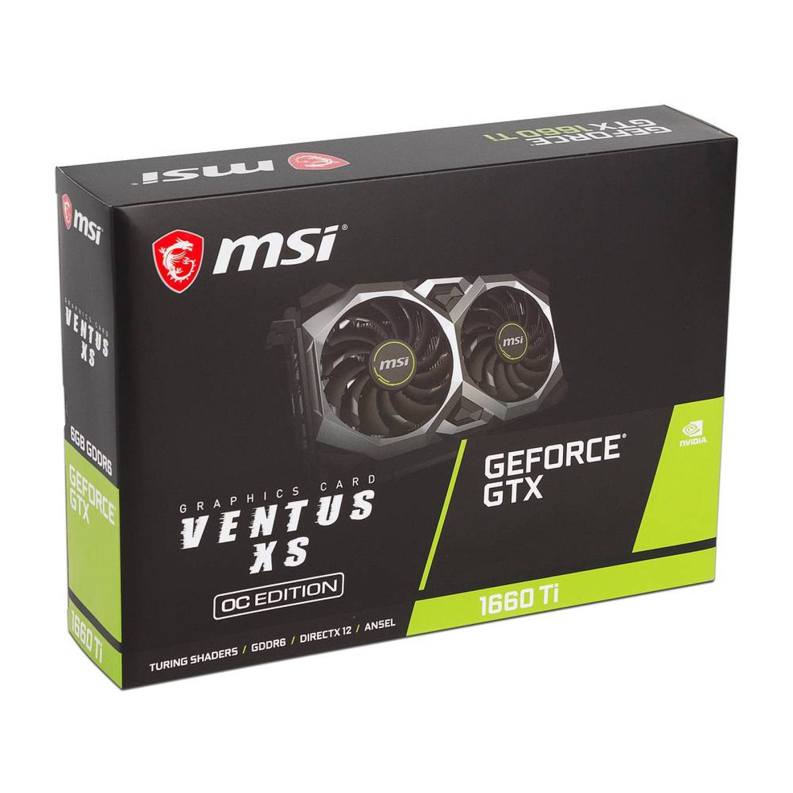 Tarjeta de Video NVIDIA GeForce GTX 1660 Ti MSI XS 6G OC