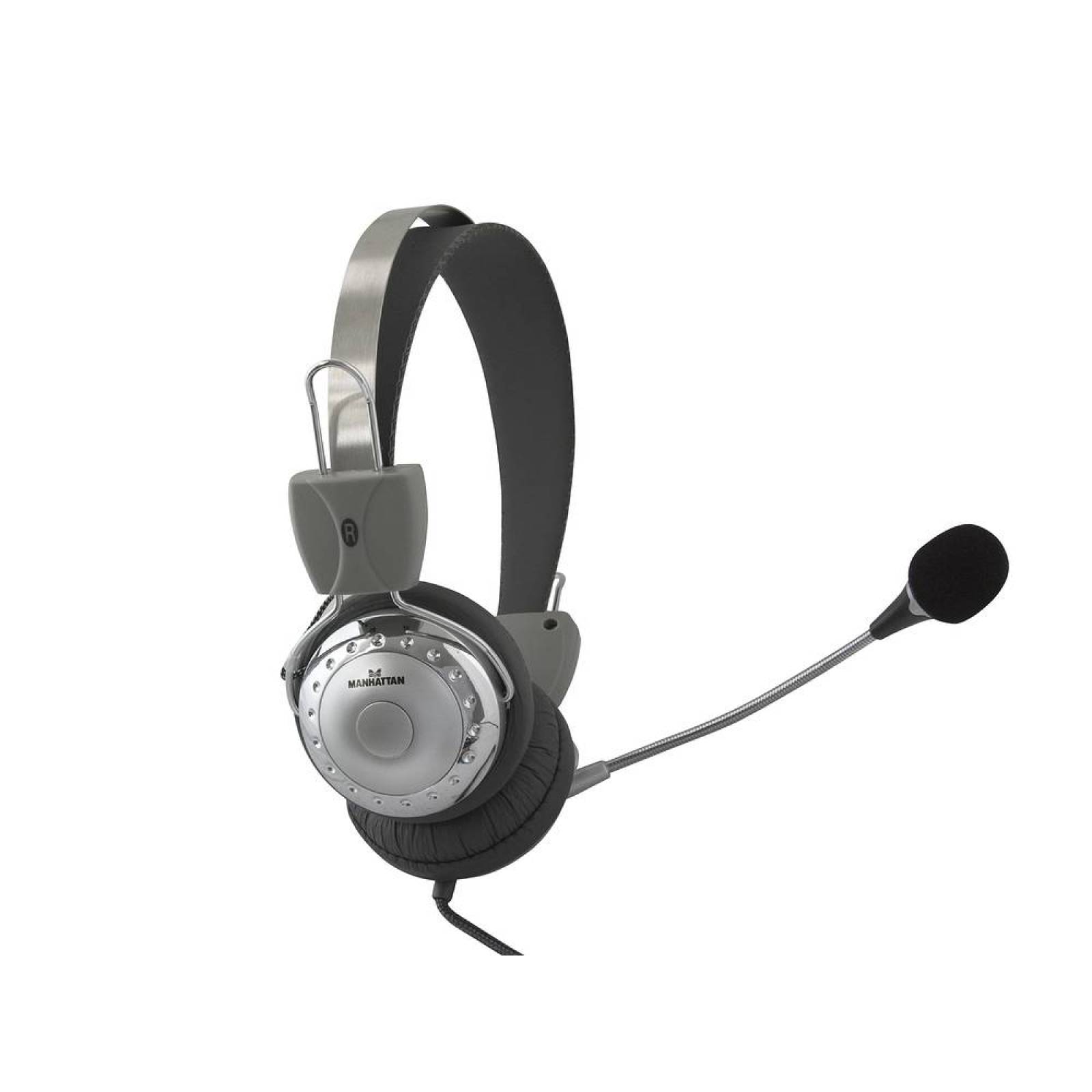 Audífonos Manhattan con Micrófono y Control de Volumen.