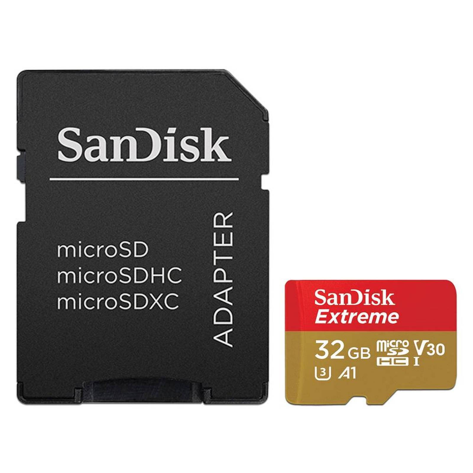 Memoria SanDisk MicroSDHC UHS-I U3 Extreme Action Cam de 32