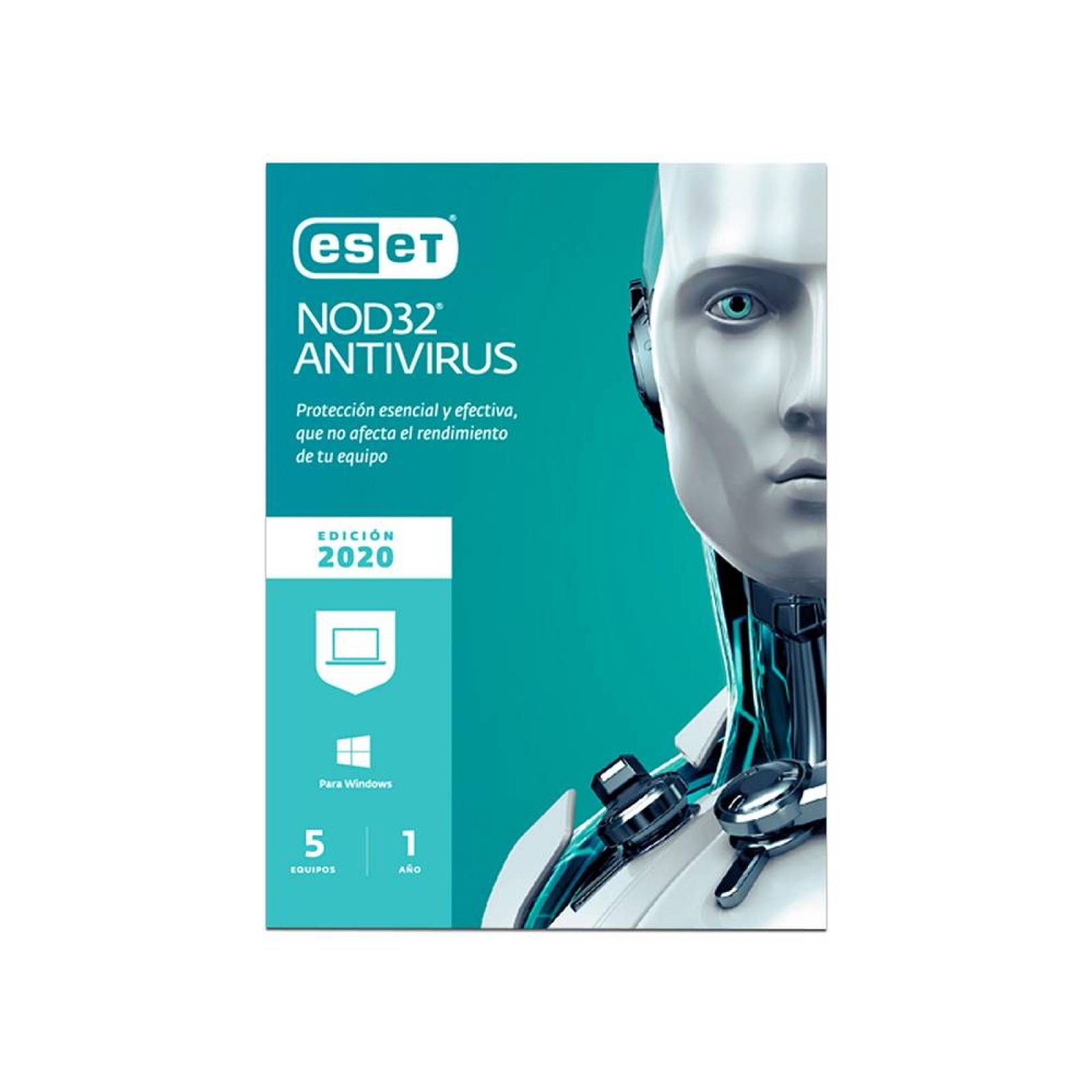 Eset NOD32 Antivirus 2020 5 usuario 1 año 