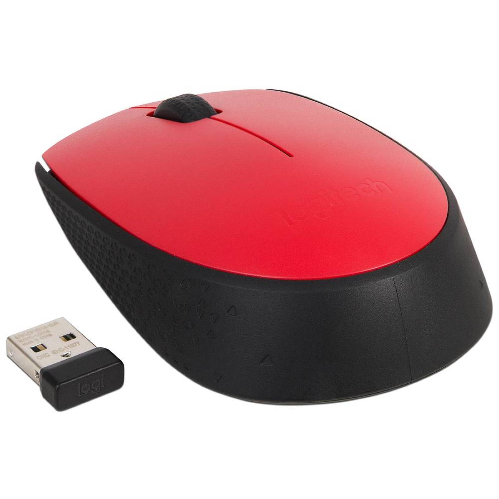 Mouse Óptico Inalámbrico Logitech M170, USB. Color Rojo.