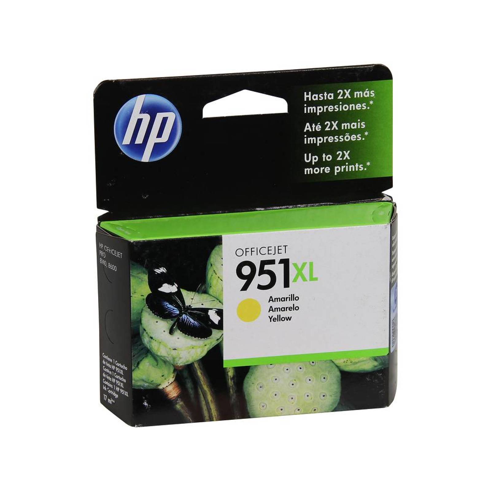 Cartucho de tinta HP 951XL Amarillo Original CN048AL .