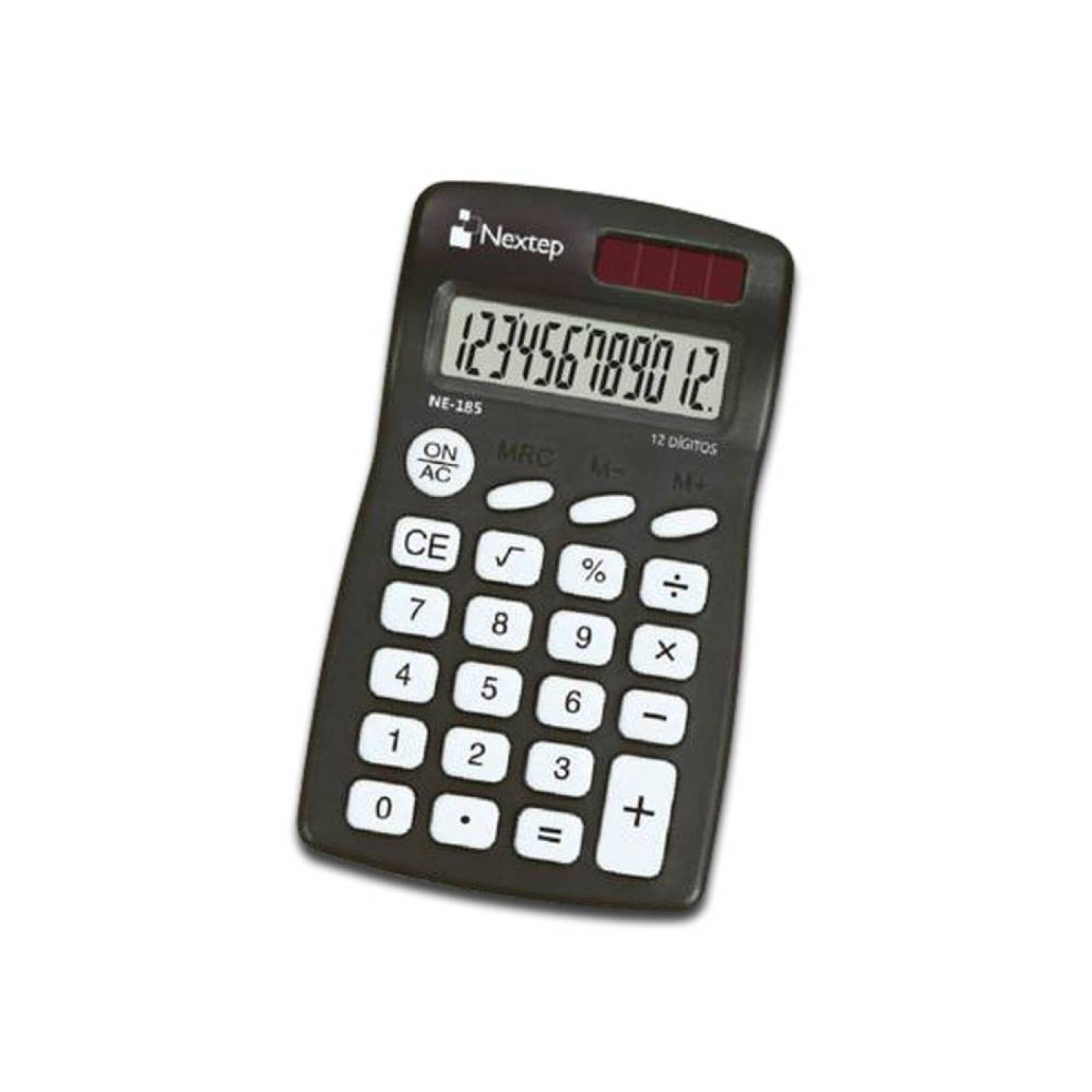 Calculadora Nextep NE-186, funciones básicas, 12 dígitos.