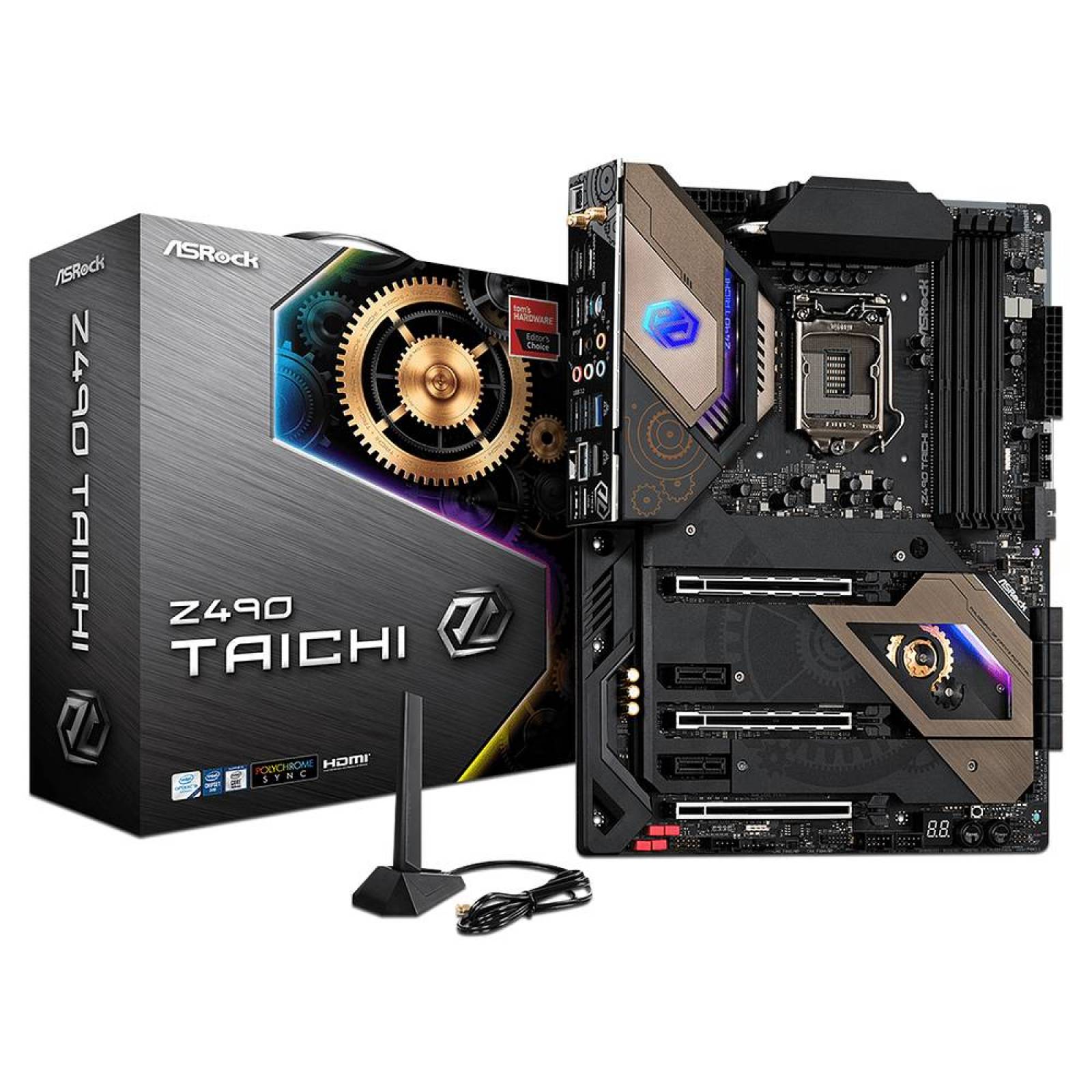 T. Madre Asrock Z490 Taichi, Chipset Intel z490,Soporta: