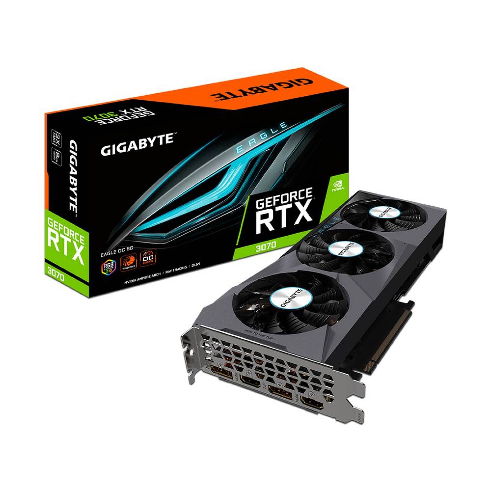 Tarjeta de Video NVIDIA GeForce RTX 3070 Gigabyte EAGLE OC