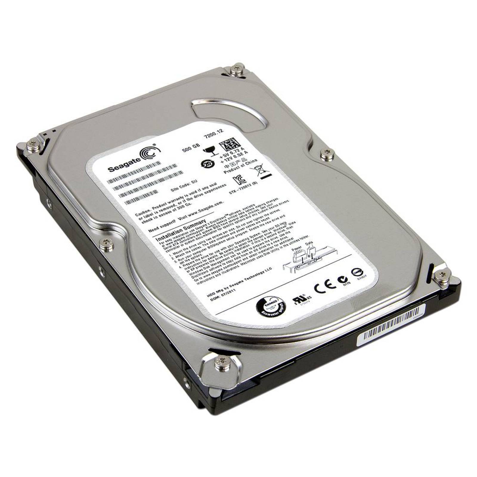 Disco Duro Seagate 500GB, 7200 RPM, SATA III 6.0 Gb/s .