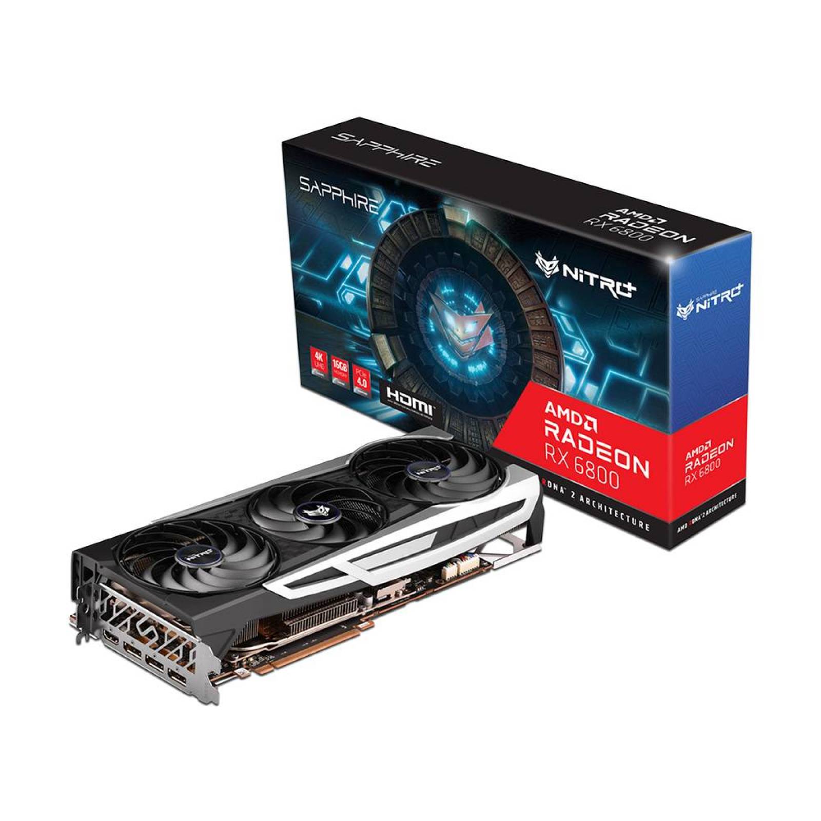 Tarjeta de Video AMD Radeon RX 6800 Sapphire NITRO+ 16GB