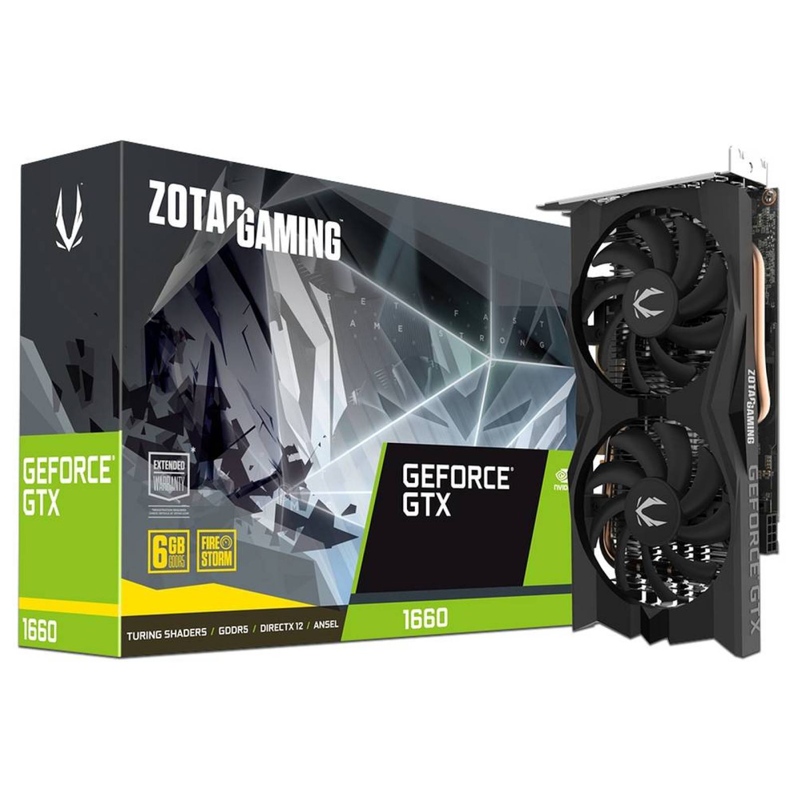 Tarjeta de Video NVIDIA GeForce GTX 1660 ZOTAC Twin Fan