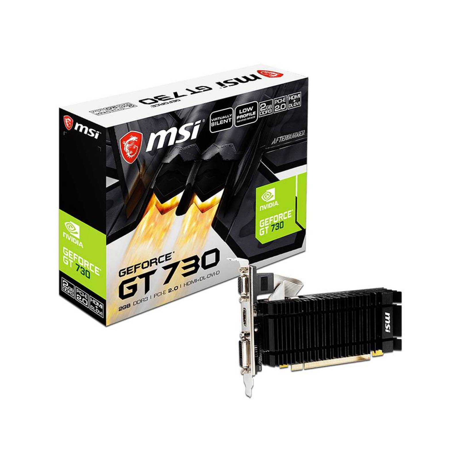 Tarjeta de Video NVIDIA GeForce GT 730 MSI, 2GB GDDR3