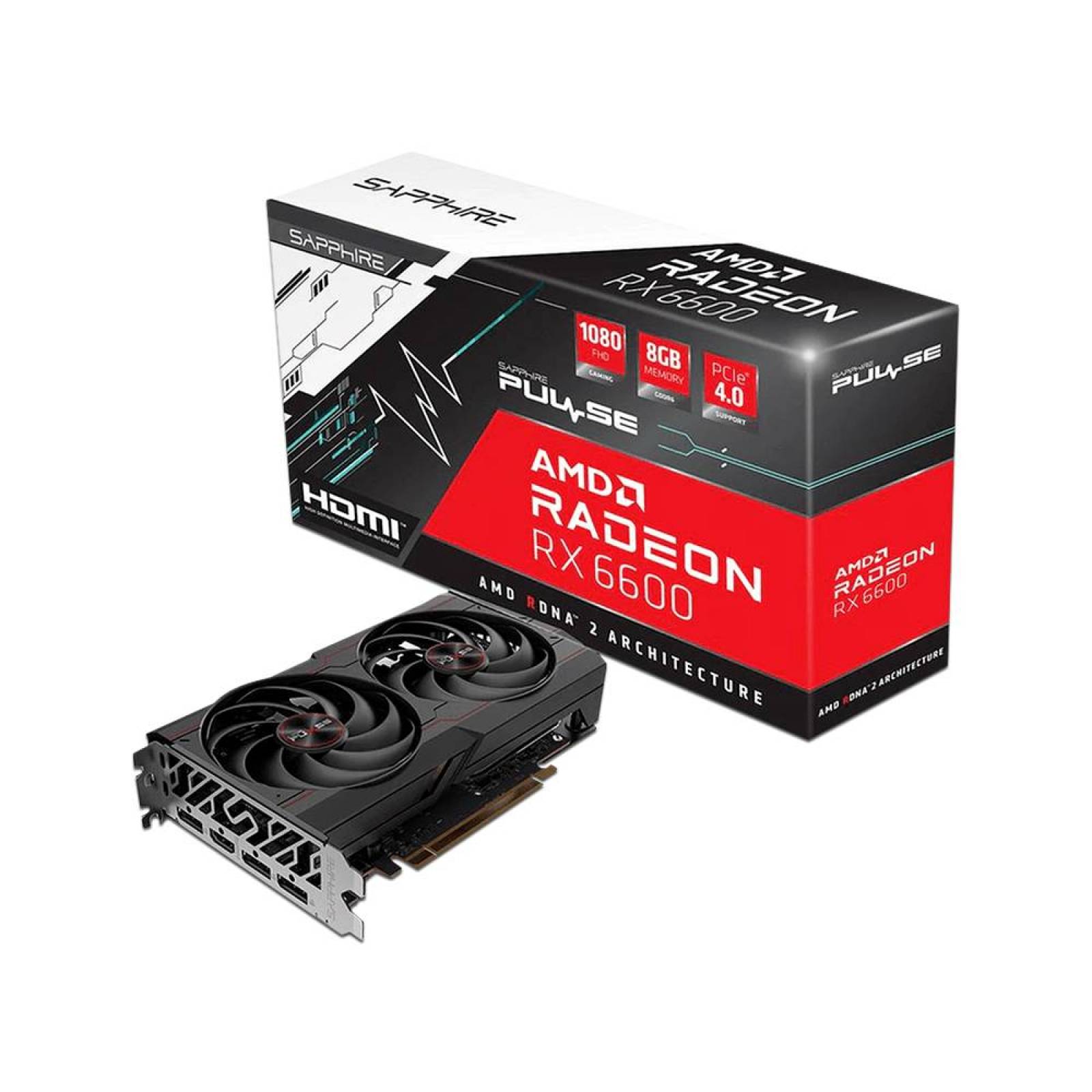 Tarjeta de Video AMD Radeon RX 6600 Sapphire Pulse , 8GB