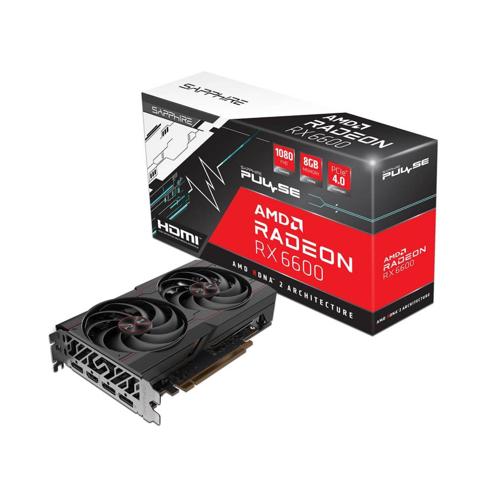 Tarjeta de Video AMD Radeon RX 6600 Sapphire PULSE, 8GB