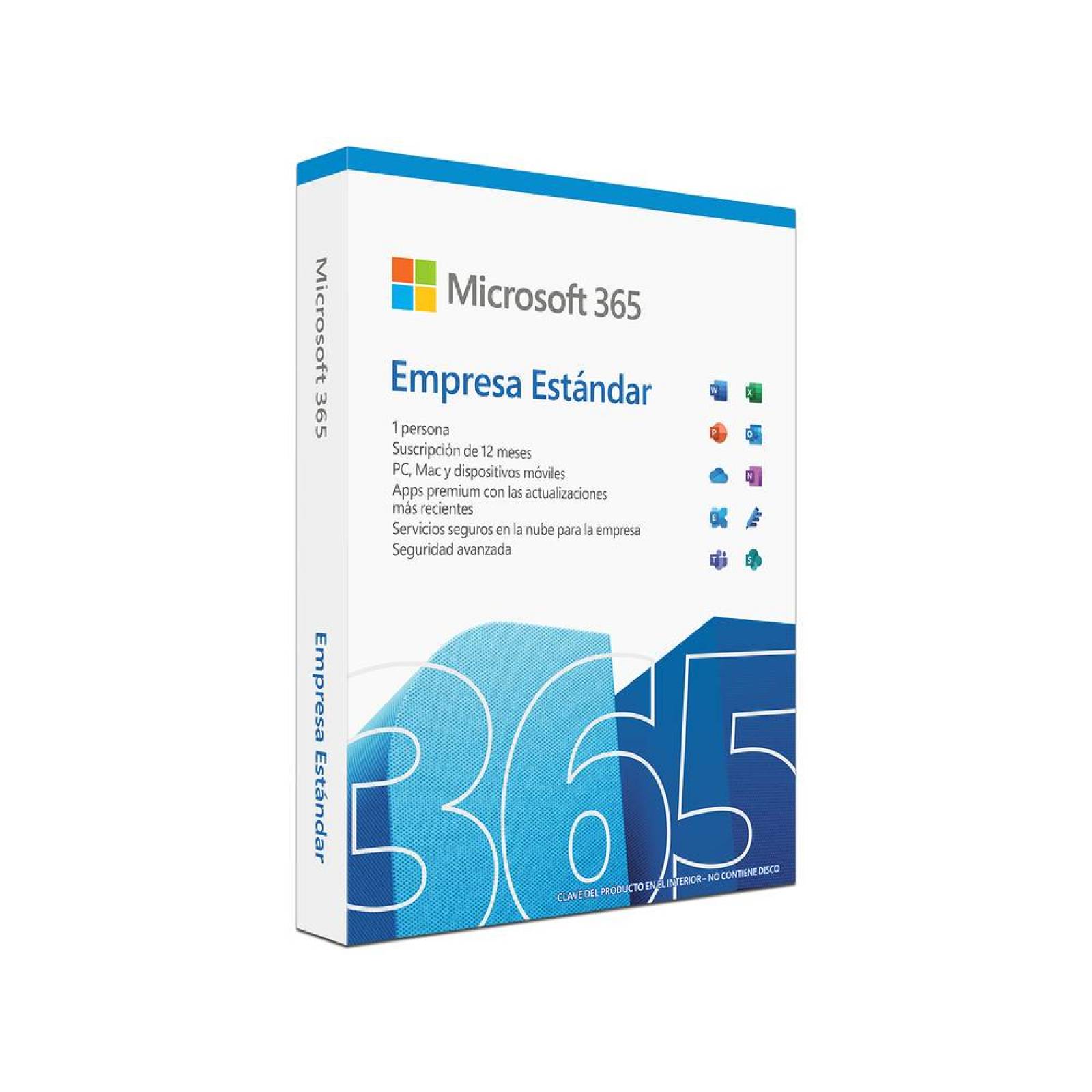 Microsoft 365 Empresa Estándar, 1 Usuario, 5 Dispositivos