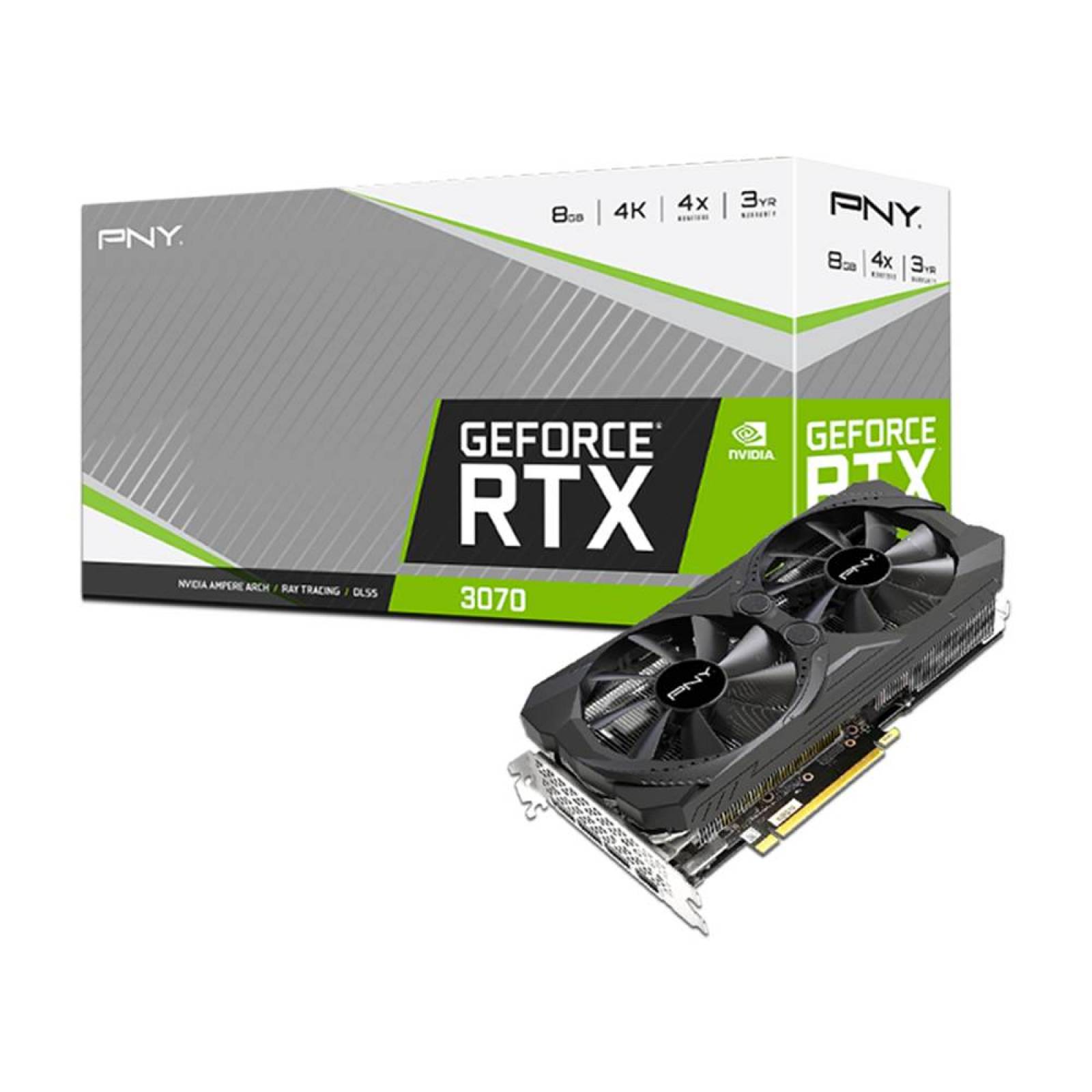 Tarjeta de Video NVIDIA GeForce RTX 3070 PNY Dual Fan LHR