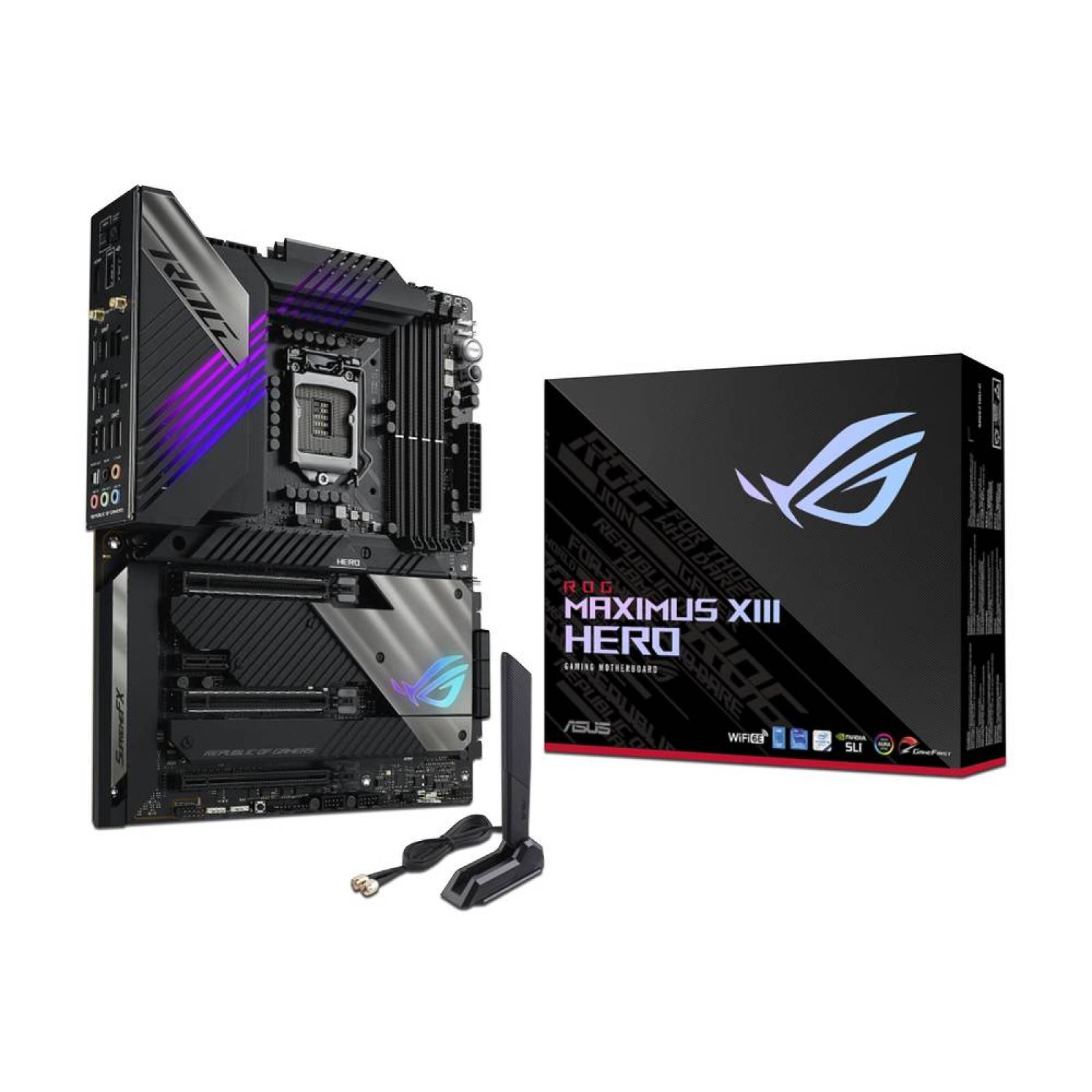 T. Madre Asus ROG Maximus XIII Hero, Chipset Z590,Soporta: