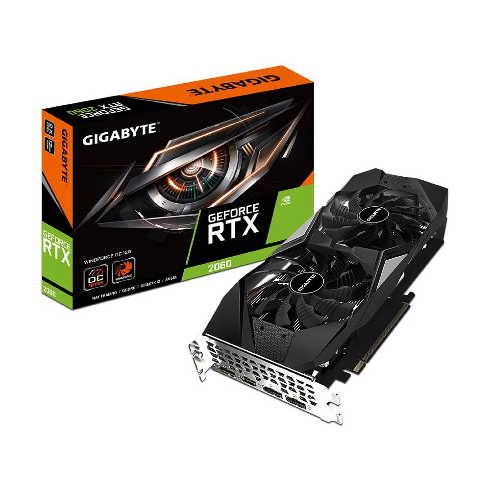 Tarjeta de Video NVIDIA GeForce RTX 2060 Gigabyte Windforce
