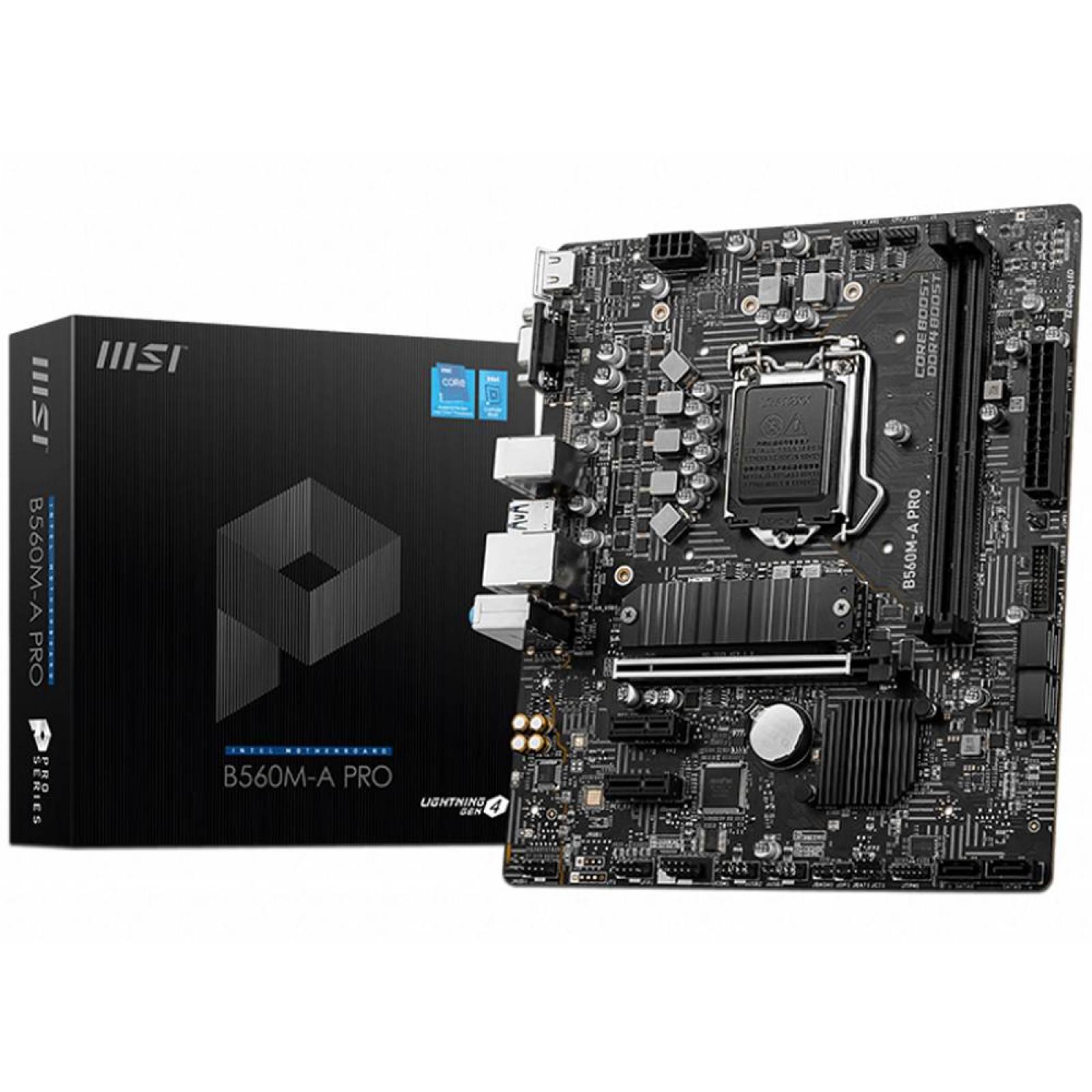 T. Madre MSI B560M-A PRO, Chipset Intel B560,Soporta: Intel
