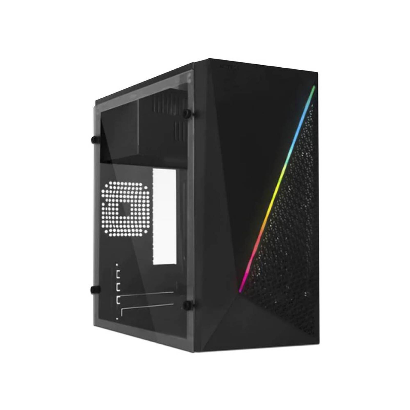 Gabinete Acteck Kioto GC460, RGB, Micro ATX, Incluye Fuente