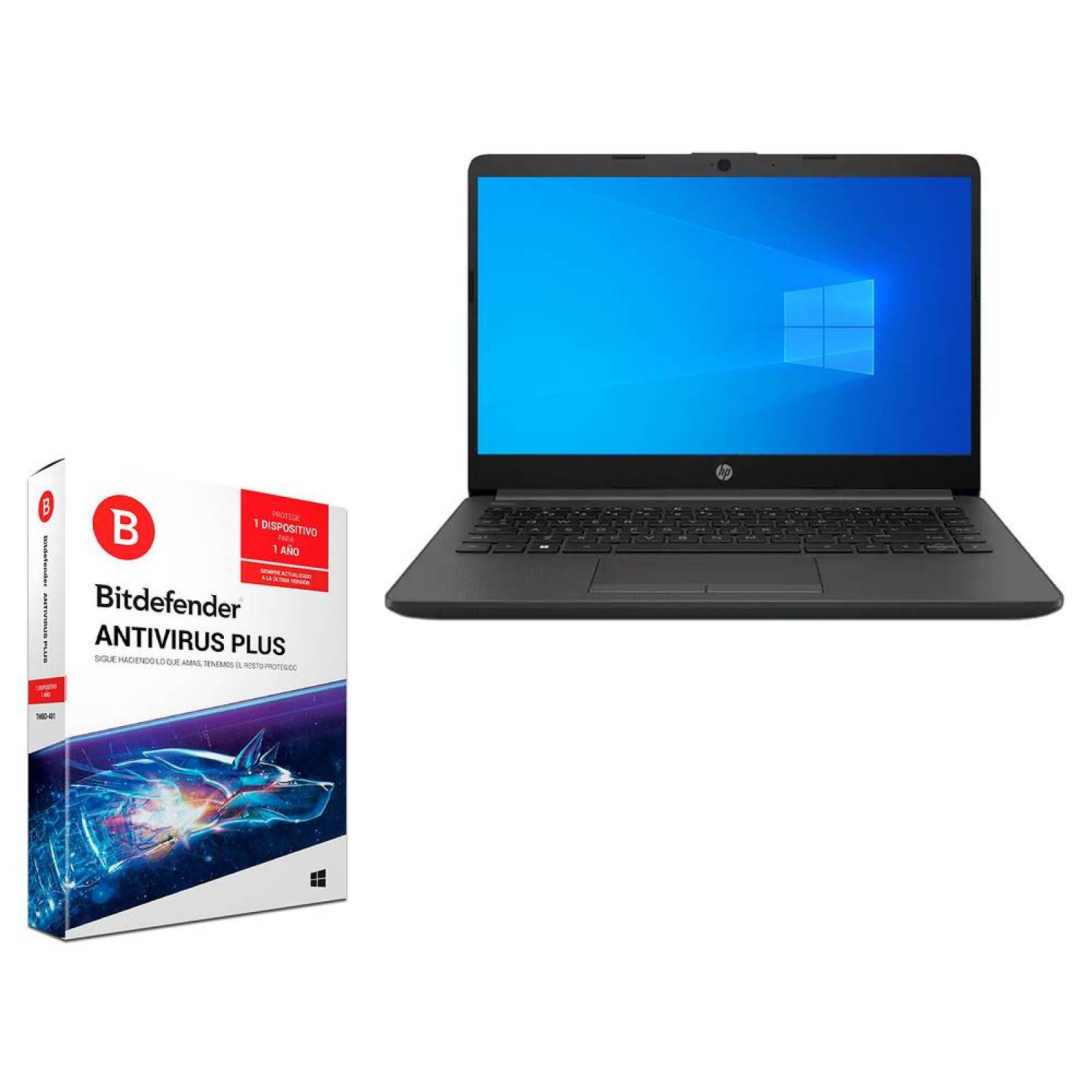 Laptop HP 245 G8:Procesador AMD Ryzen 3 3250U hasta 3.50