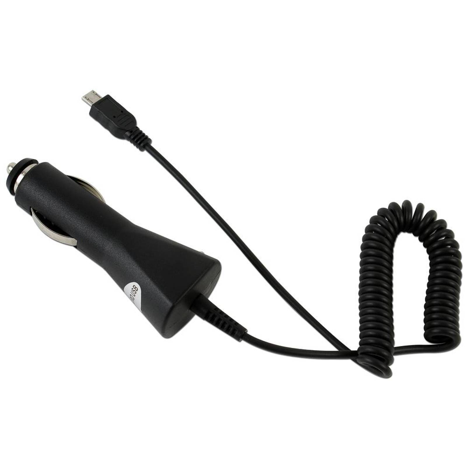 Cargador para Auto CyA con conector micro USB.