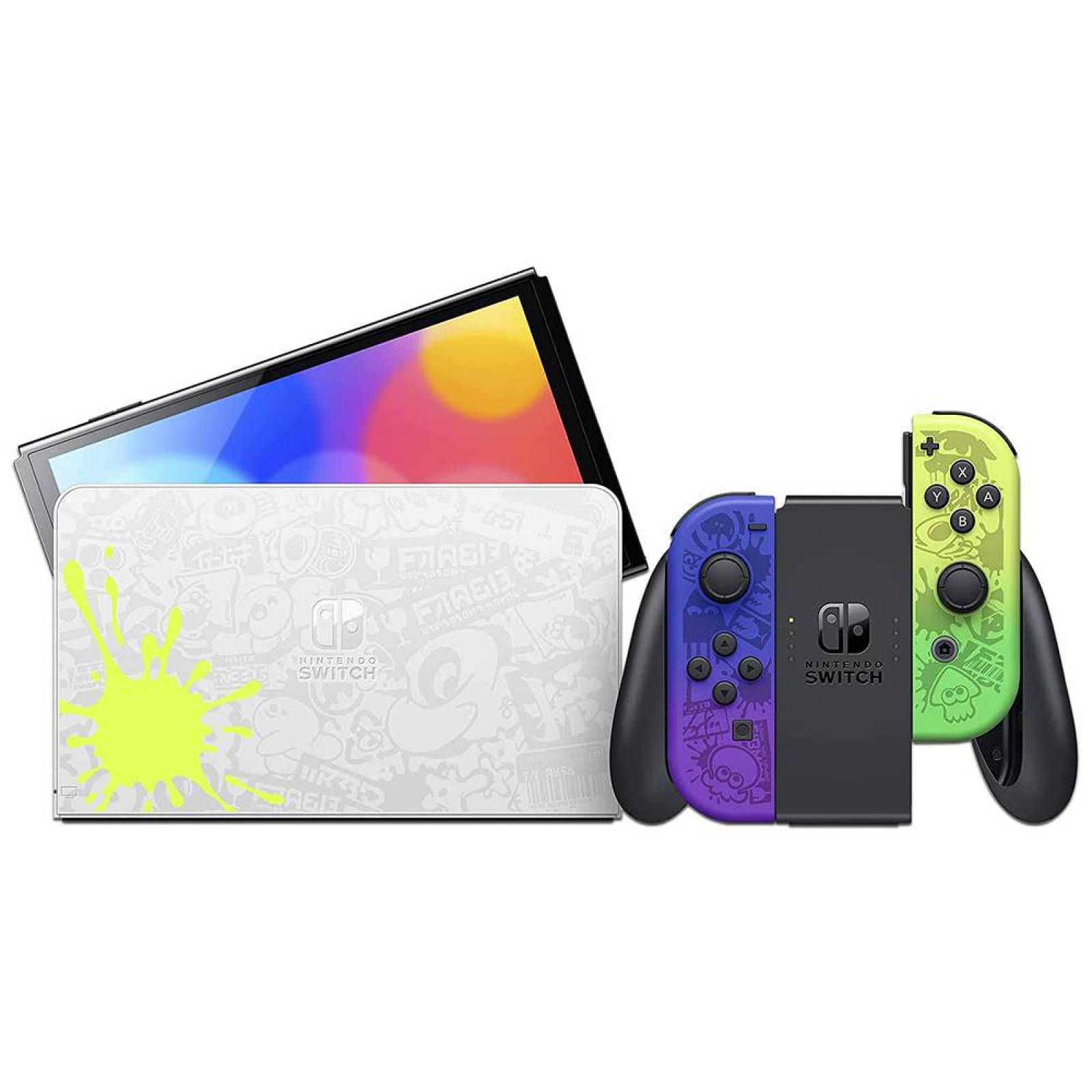 Consola Nintendo Switch OLED, 64GB, Edición Splatoon 3.