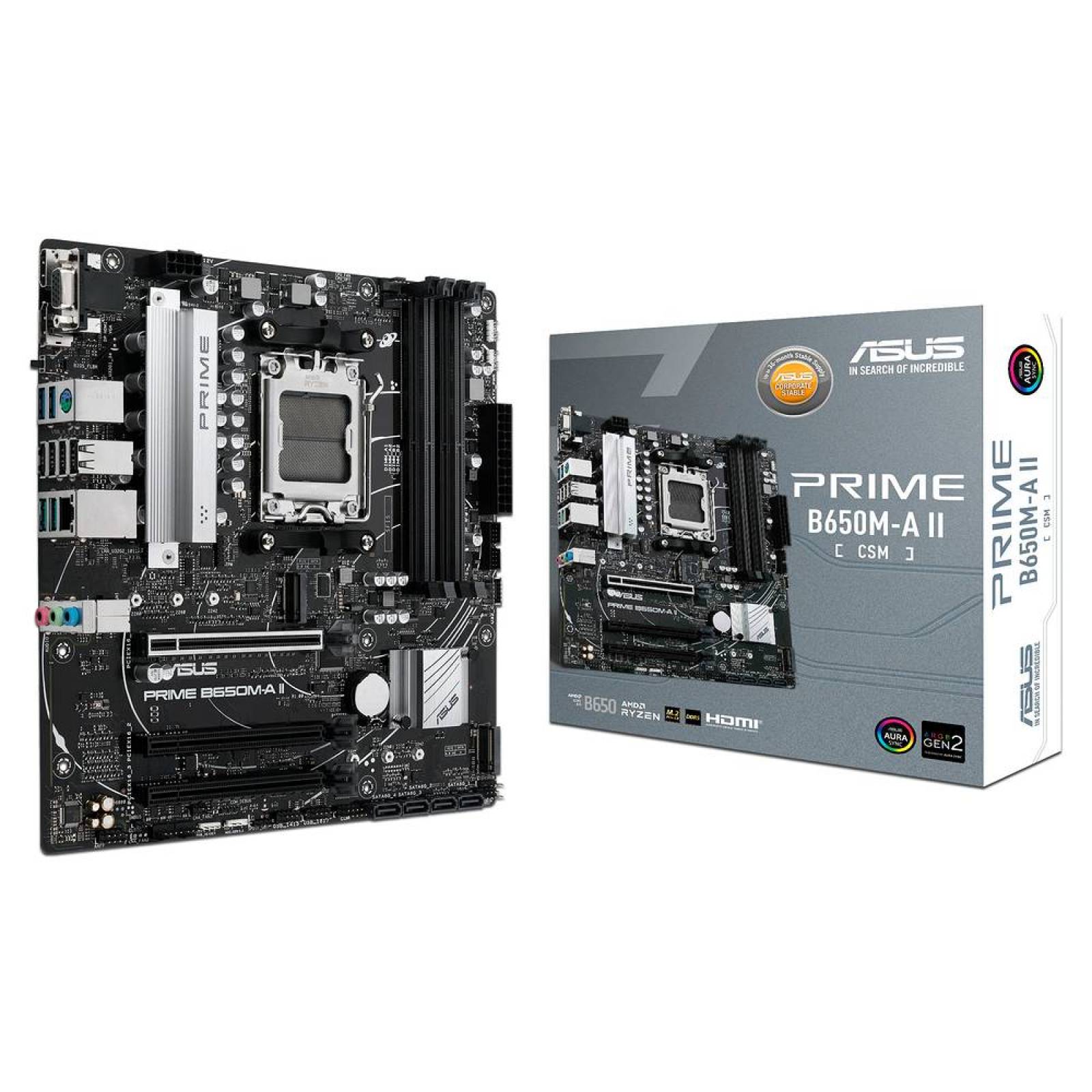 T. Madre ASUS PRIME B650M-A, Chipset AMD B650,Soporta: AMD