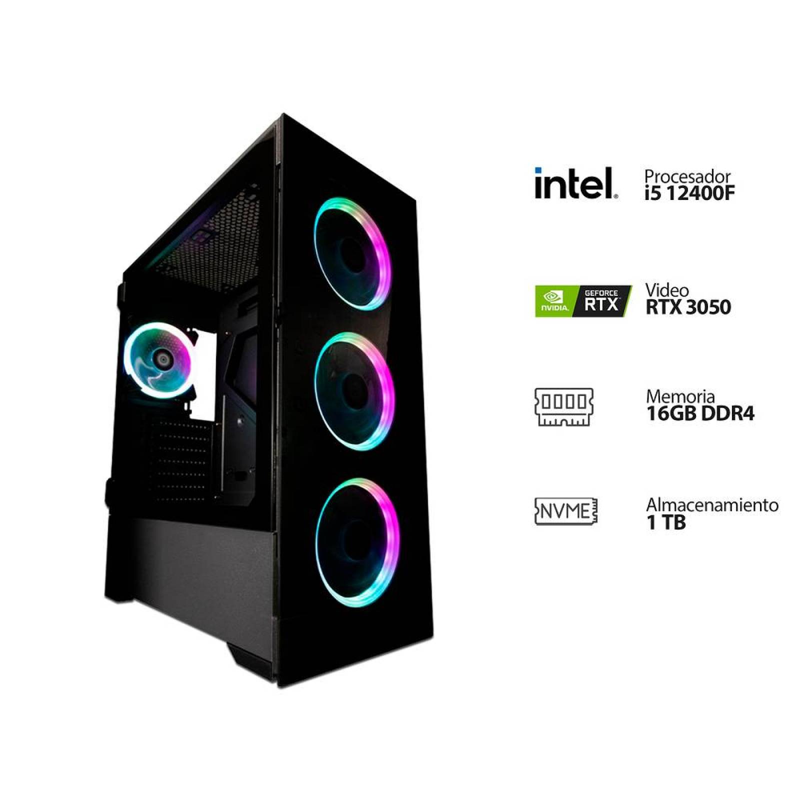 PC Gamer Powerbit BYTE V BLACK V2:Procesador Intel Core i5