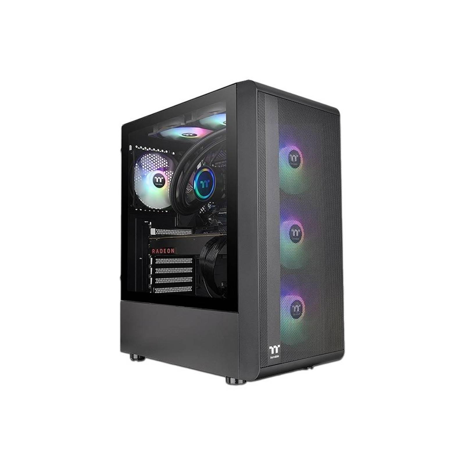 Gabinete Gamer Thermaltake S200 TG ARGB Mid Tower, Color