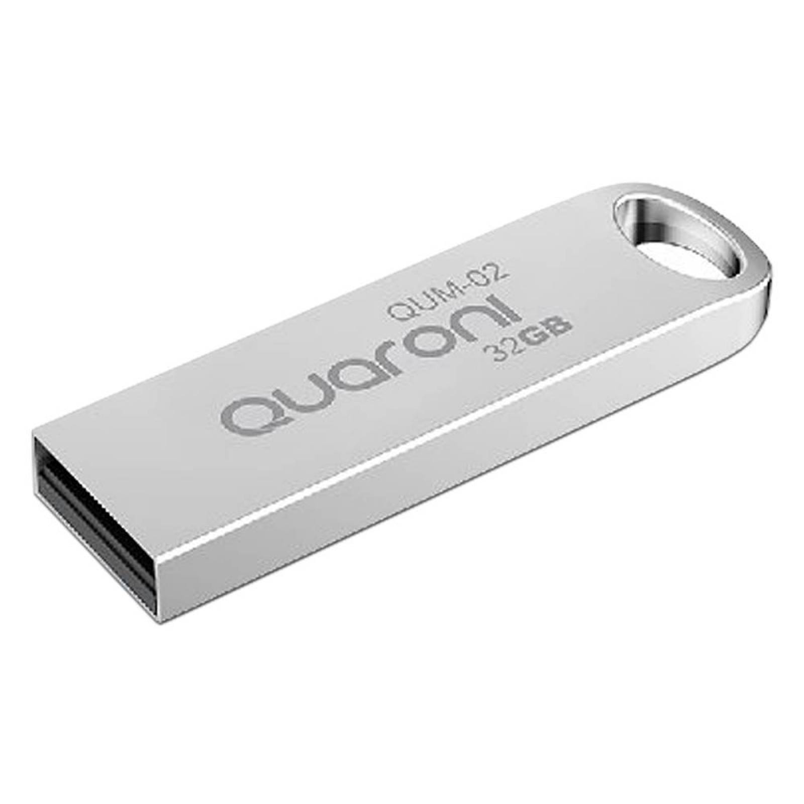 Unidad Flash USB 2.0 Quaroni QUM-02 de 32GB. Color Blanco.
