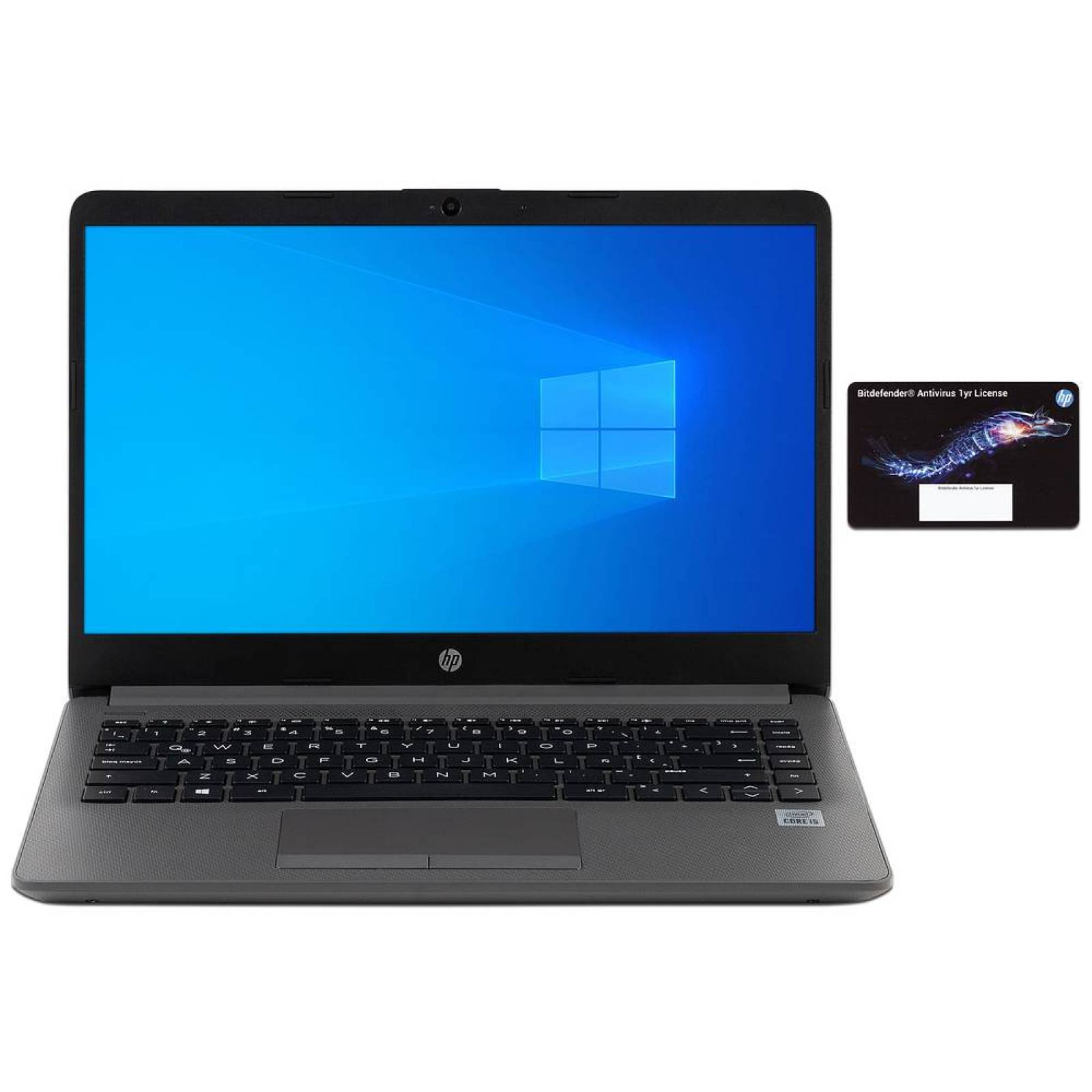 Laptop HP 240 G7:Procesador Intel Core i5 1035G1 hasta