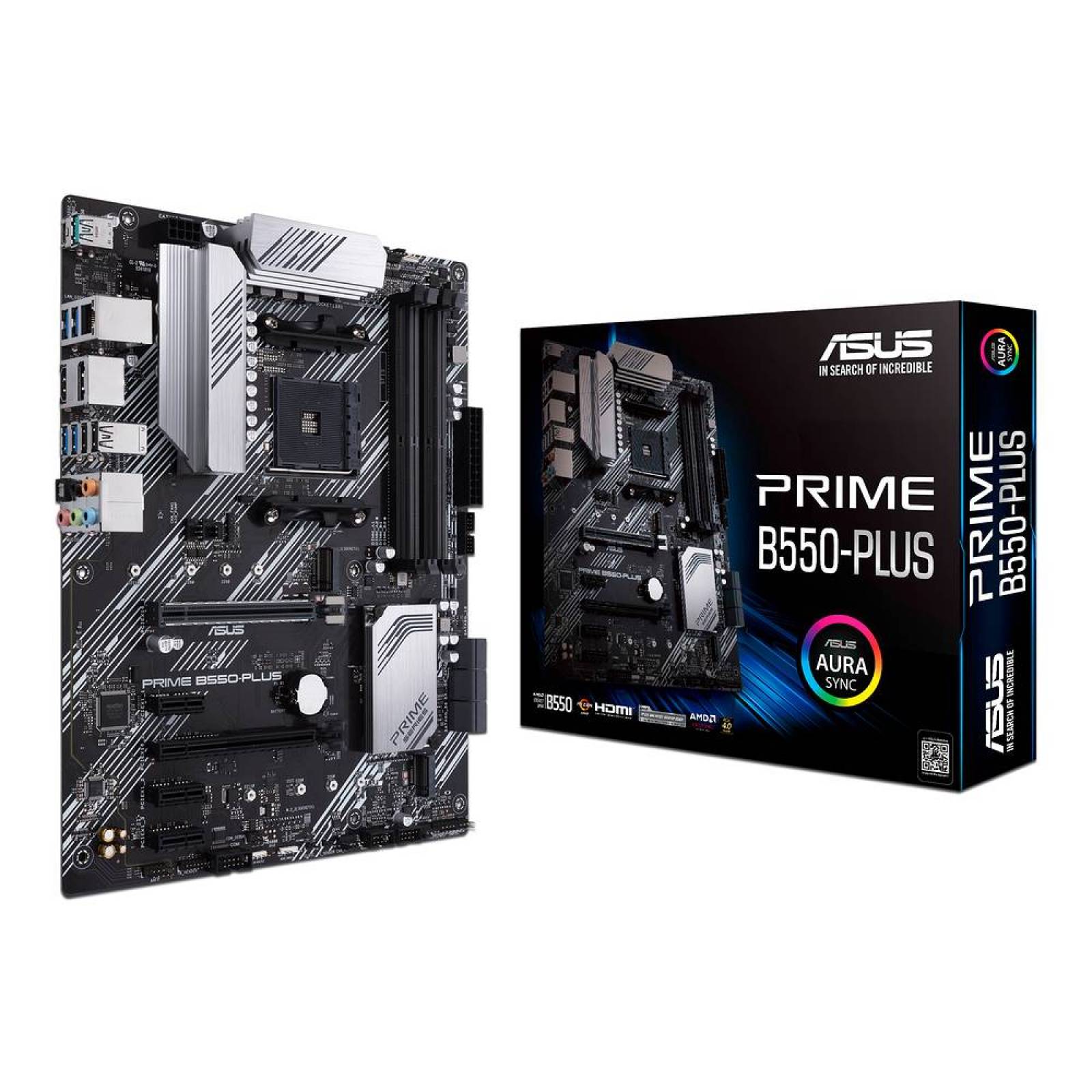 T. Madre Asus PRIME B550-PLUS, Chipset AMD B550,Soporta: