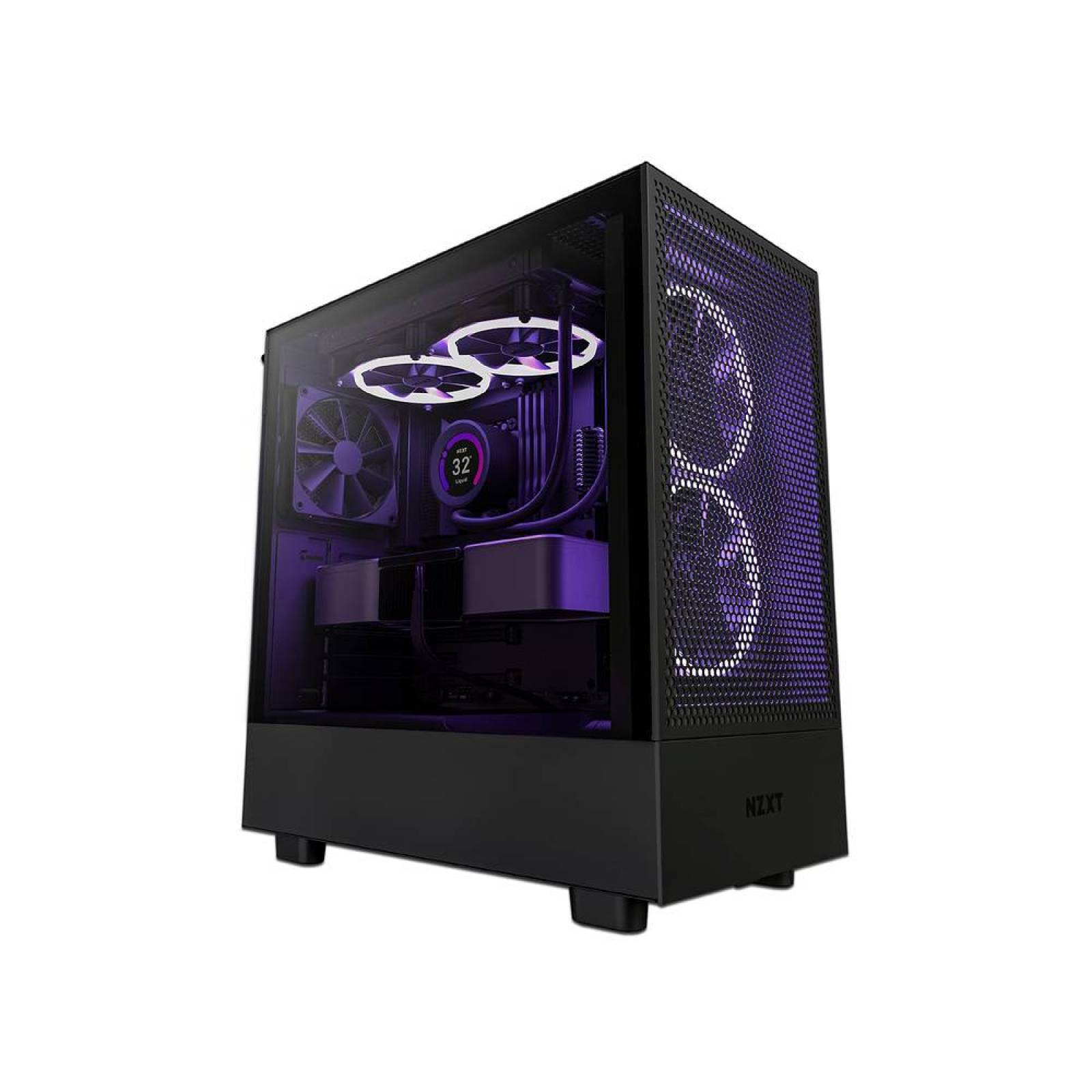 Gabinete Gamer NZXT H5 Flow, Mid-Tower, ATX No incluye