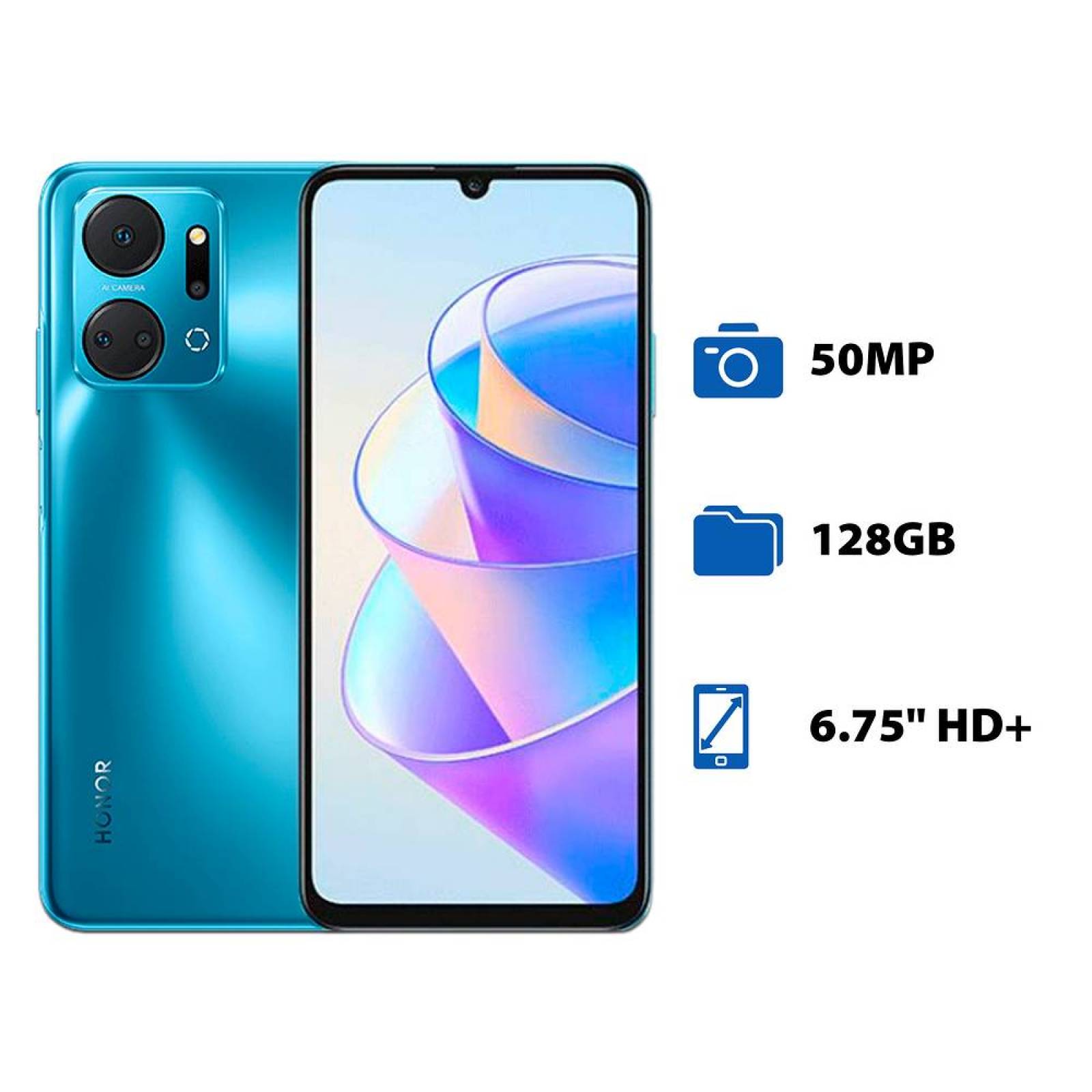 Smartphone Honor X7A:Procesador MediaTek Helio G37 hasta