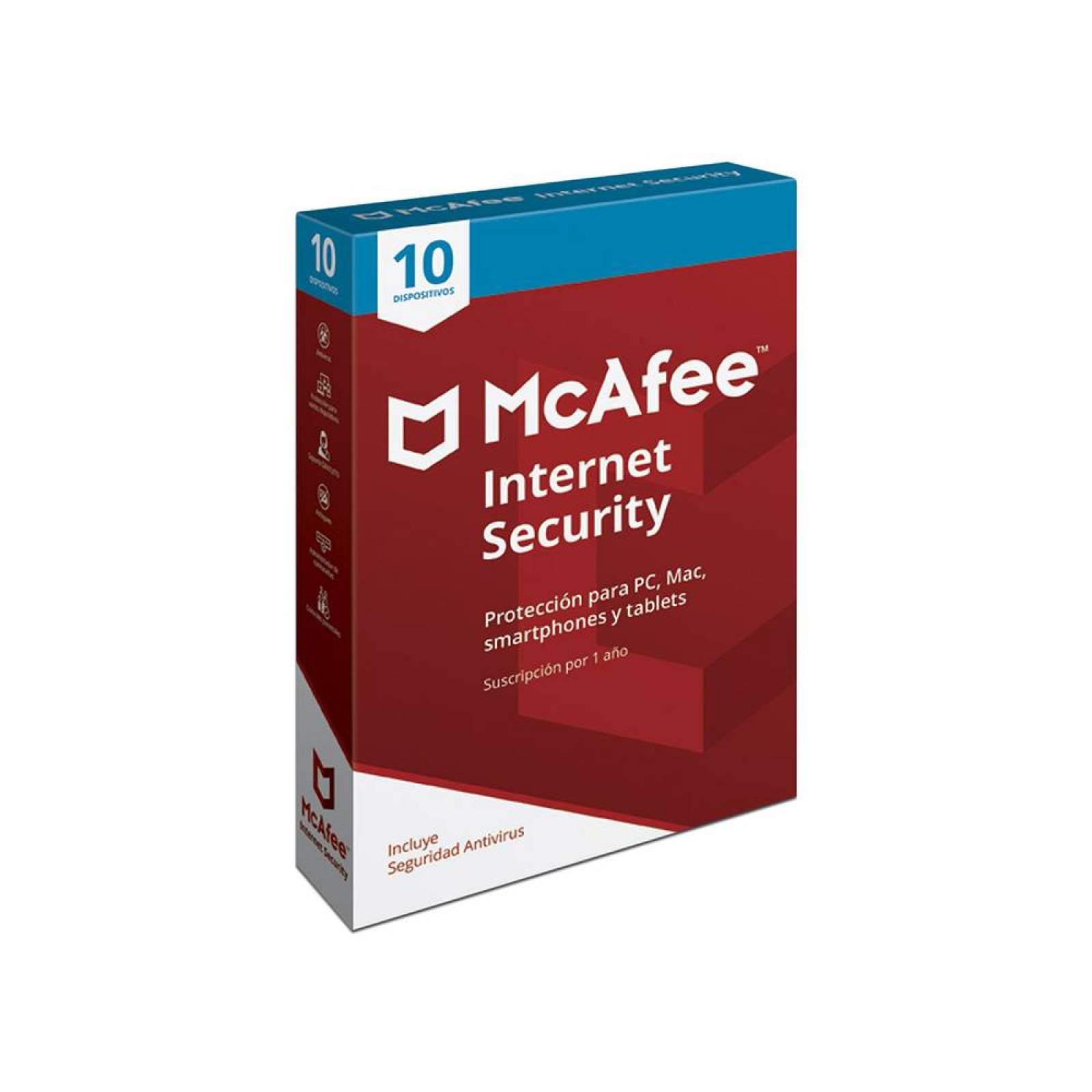 Antivirus McAfee Total Protection para 10 dispositivos.