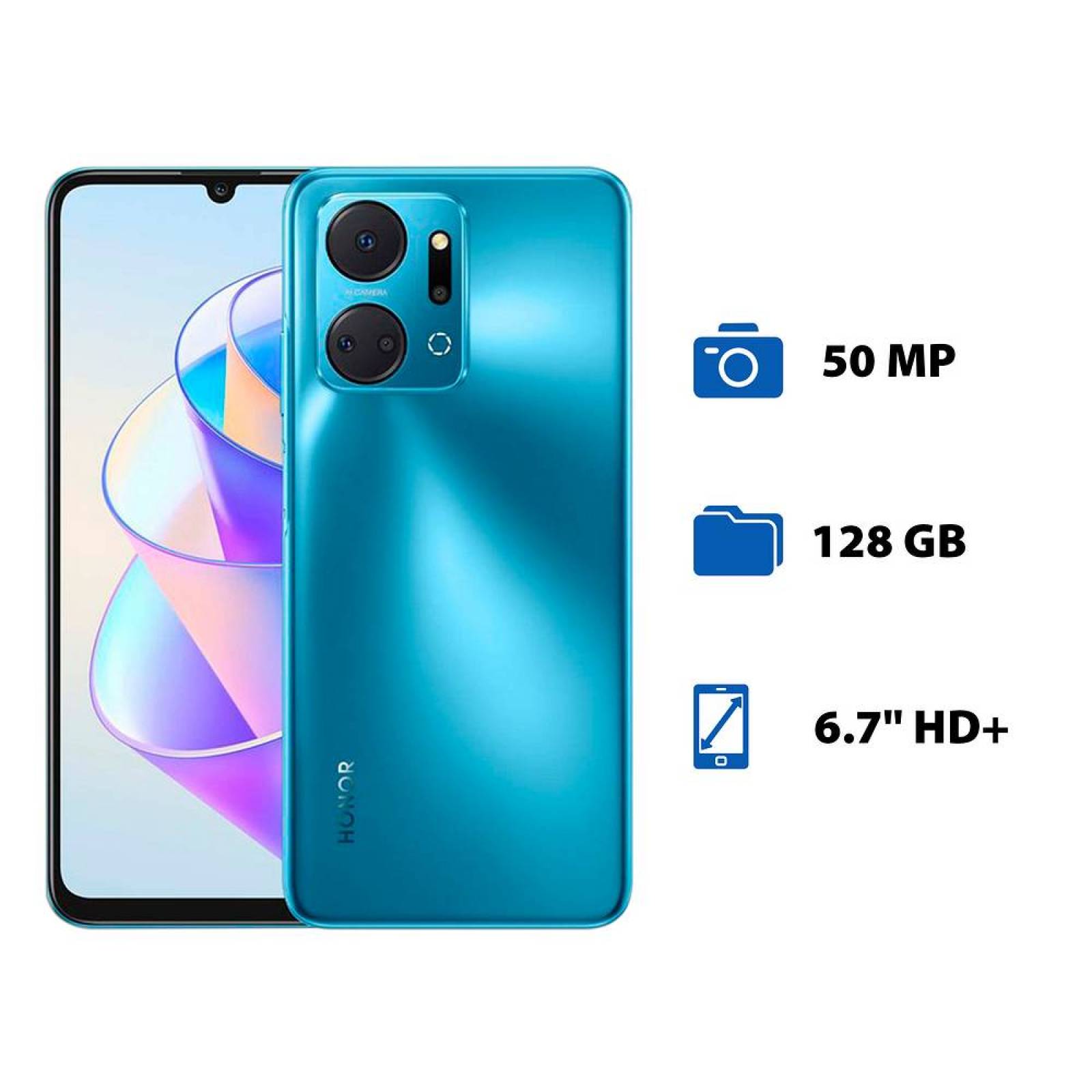 Smartphone Honor X7a: Procesador Octa-Core hasta 2.3 GHz 