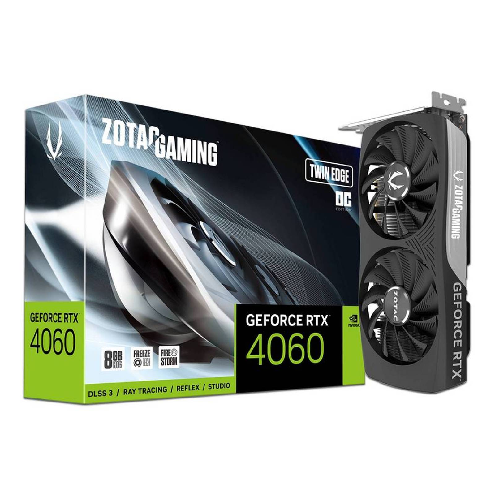 Tarjeta de Video NVIDIA GeForce RTX 4060 ZOTAC Twin Edge