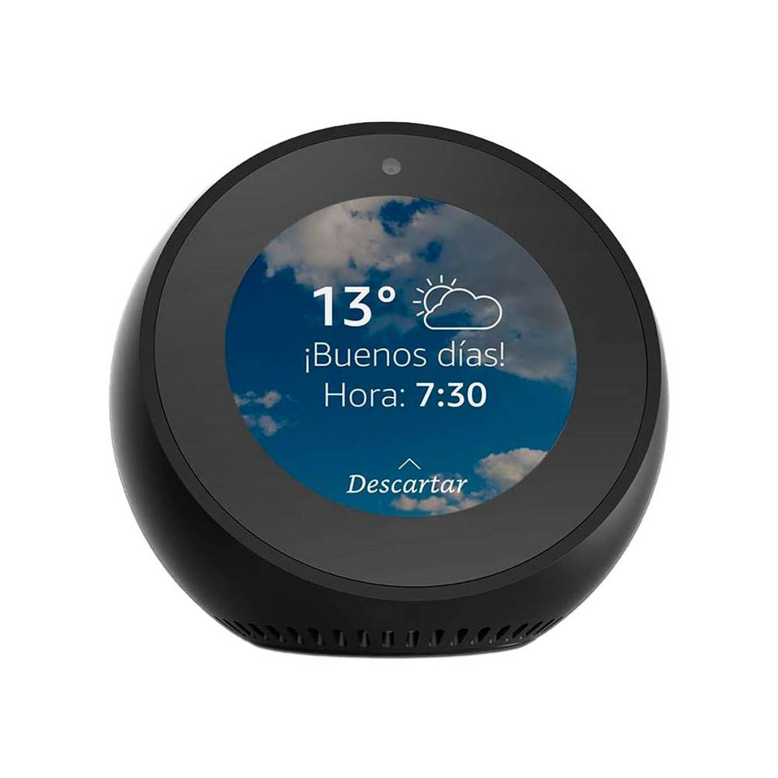 Bocina y Reloj Inteligente Amazon Echo Spot, Pantalla de