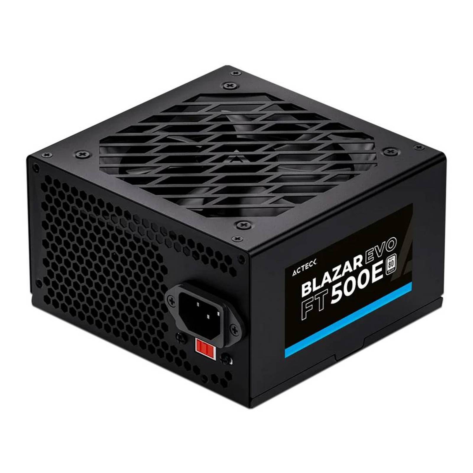 Fuente de Poder Acteck Blazar Evo FT500E de 500W, ATX.