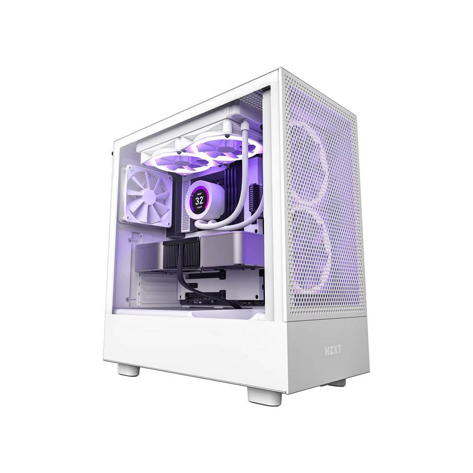 Gabinete Gamer NZXT H5 Flow, Mid-Tower, ATX No incluye