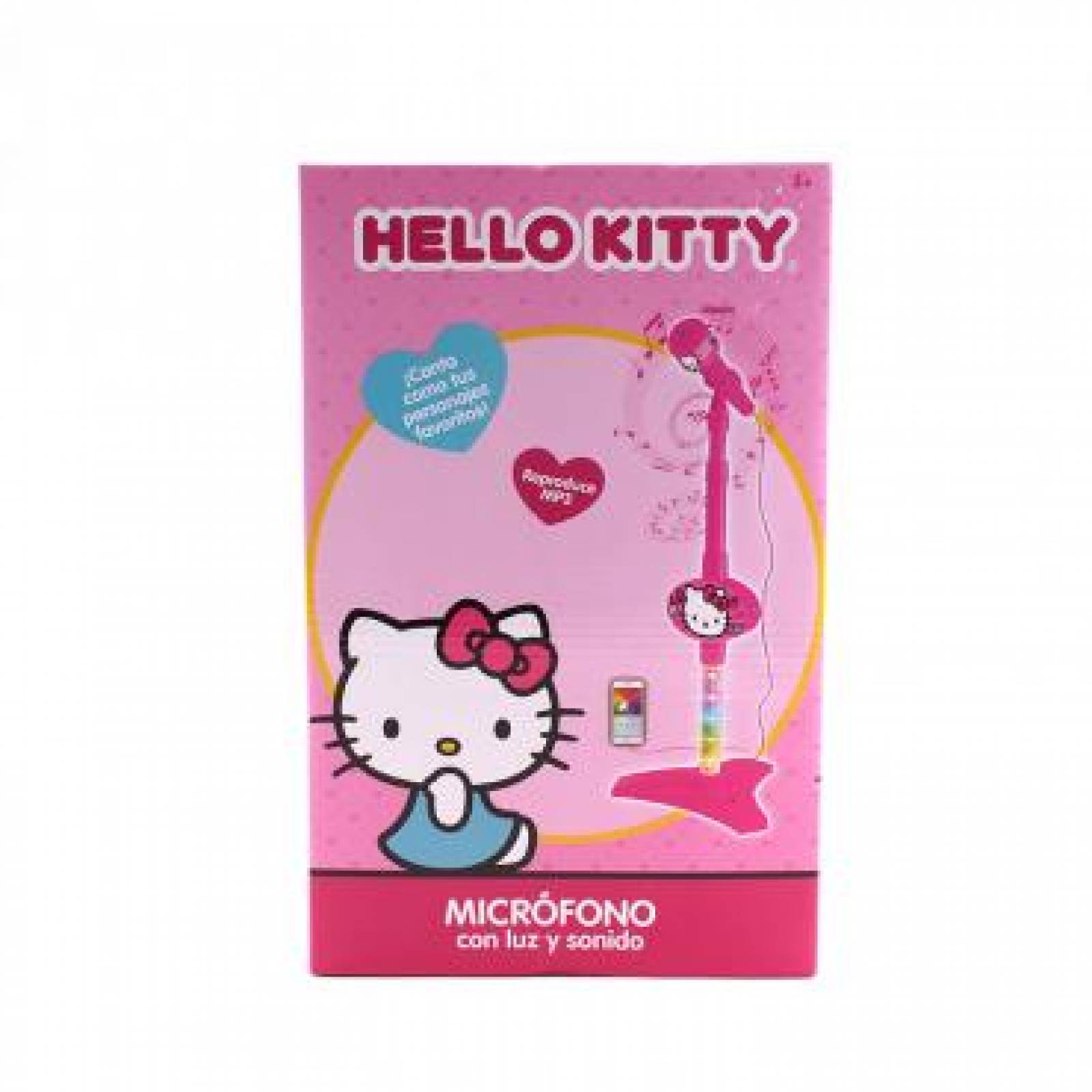 Hello Kitty- MicrÃ³fono Amplificador Base  con Luz y Sonido