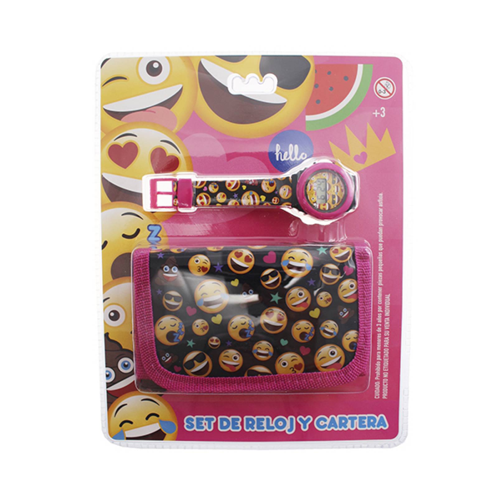 Set de reloj y cartera Emoji Emoji