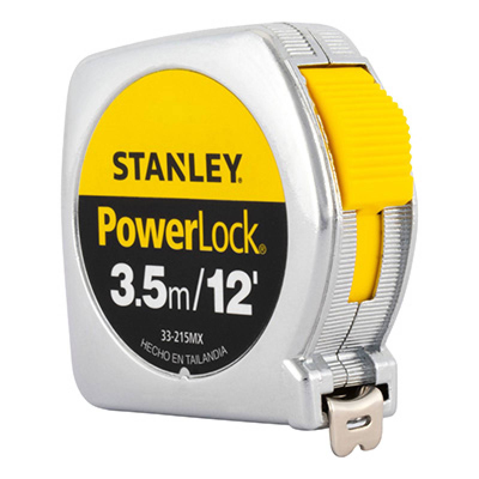 Flexómetro Stanley PowerLock 33 215MX de 35 m X 1 2