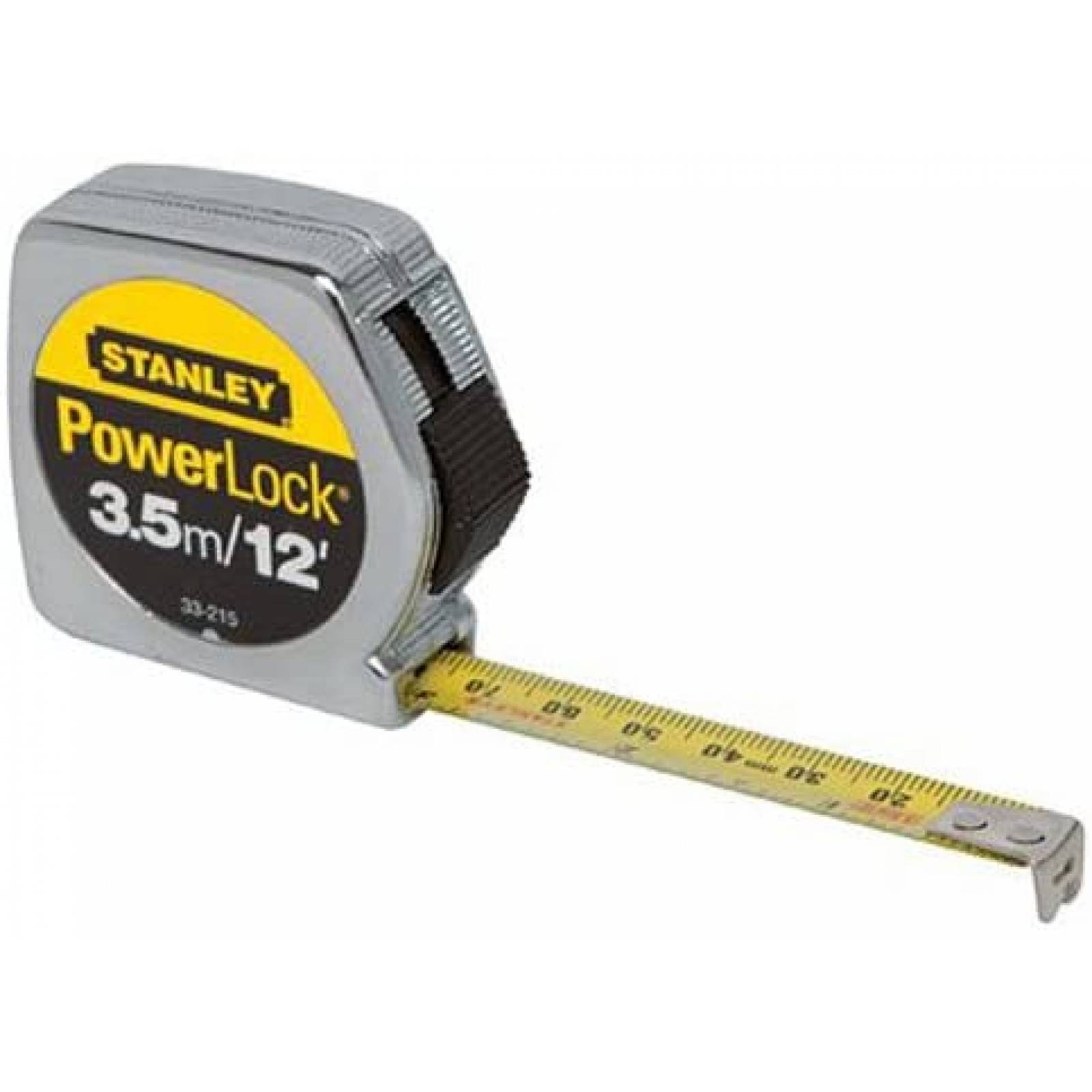 Flexómetro Stanley PowerLock 33 215MX de 35 m X 1 2